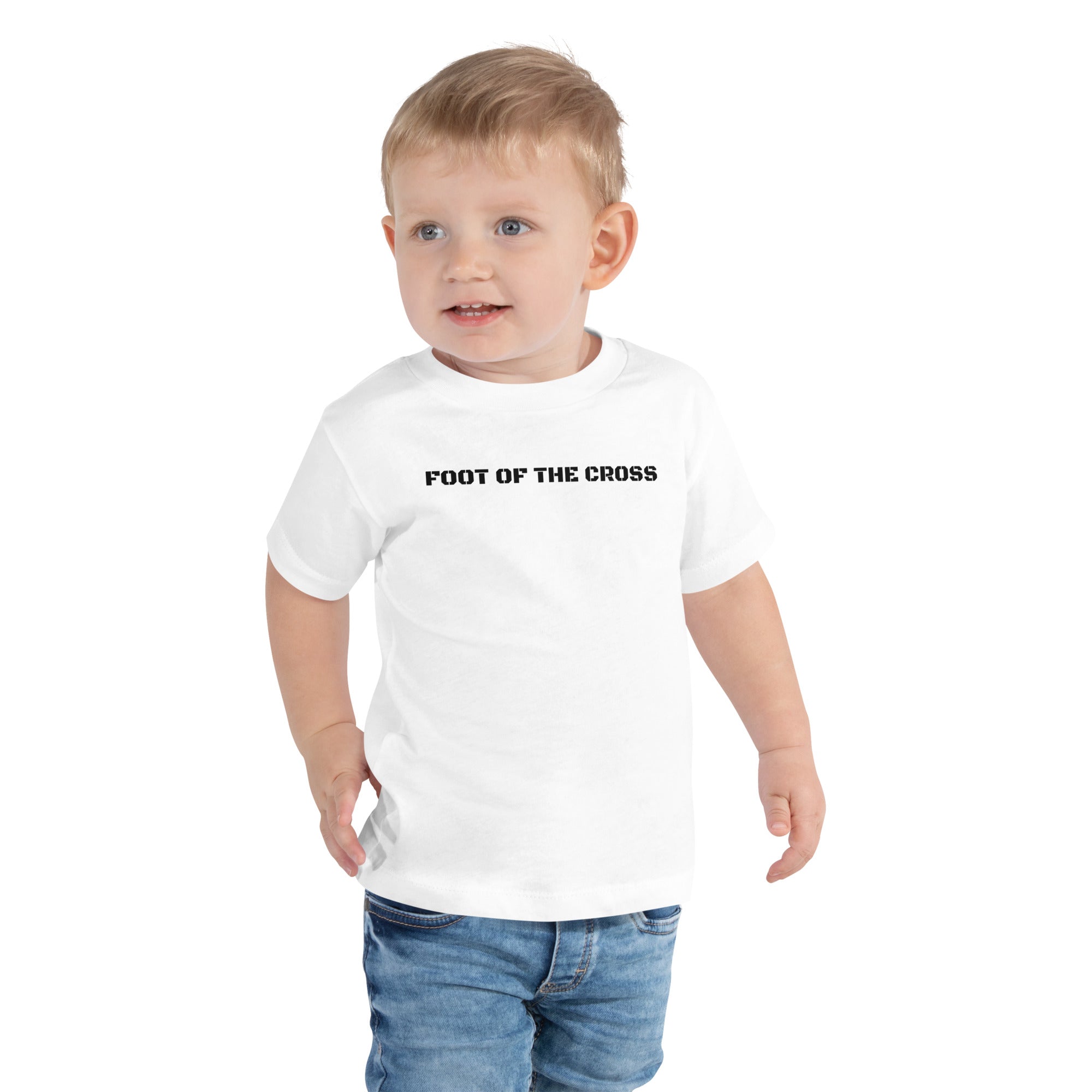 Boy's Toddler Short Sleeve Tee - Foot of the Cross