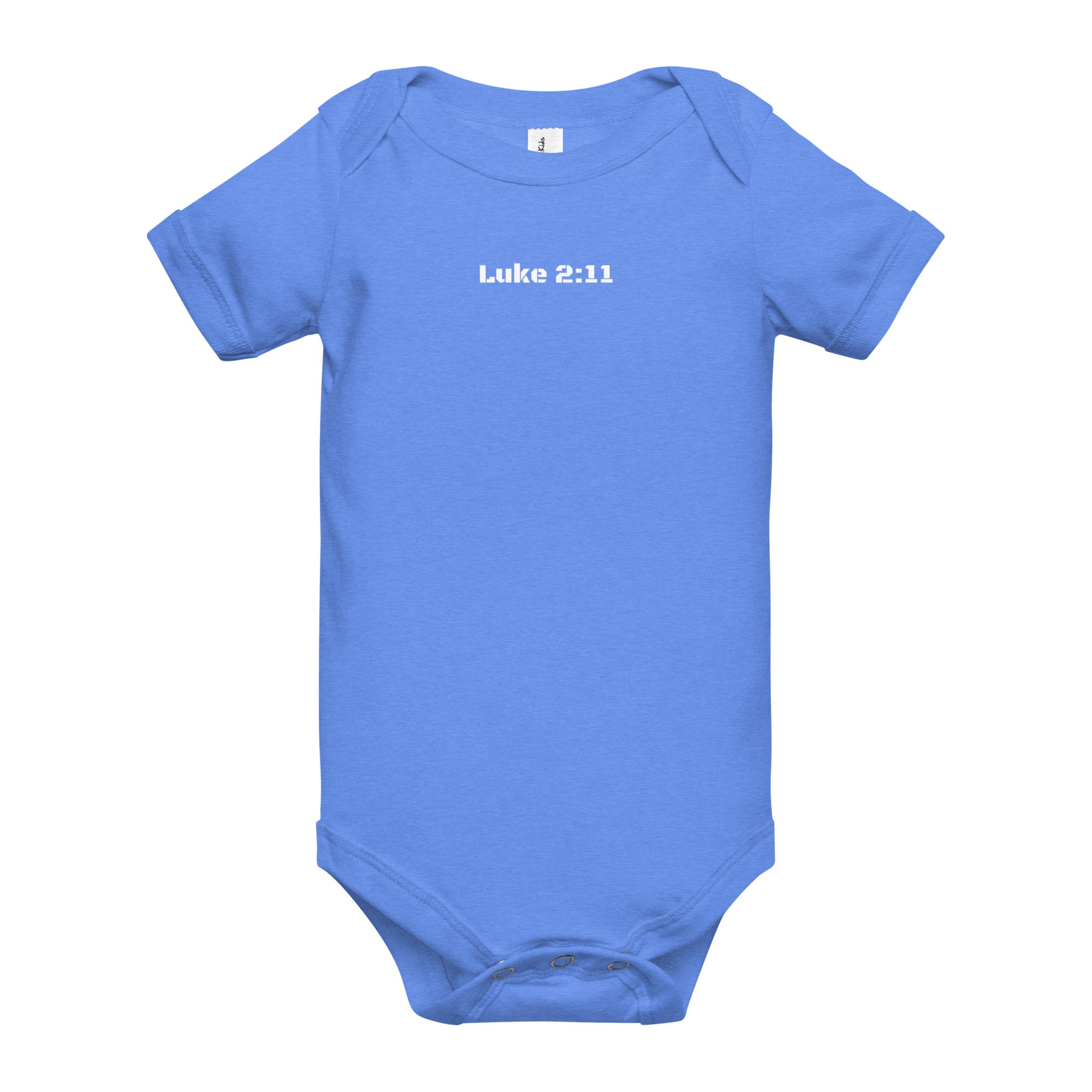 Baby short sleeve one piece - Luke 2:11