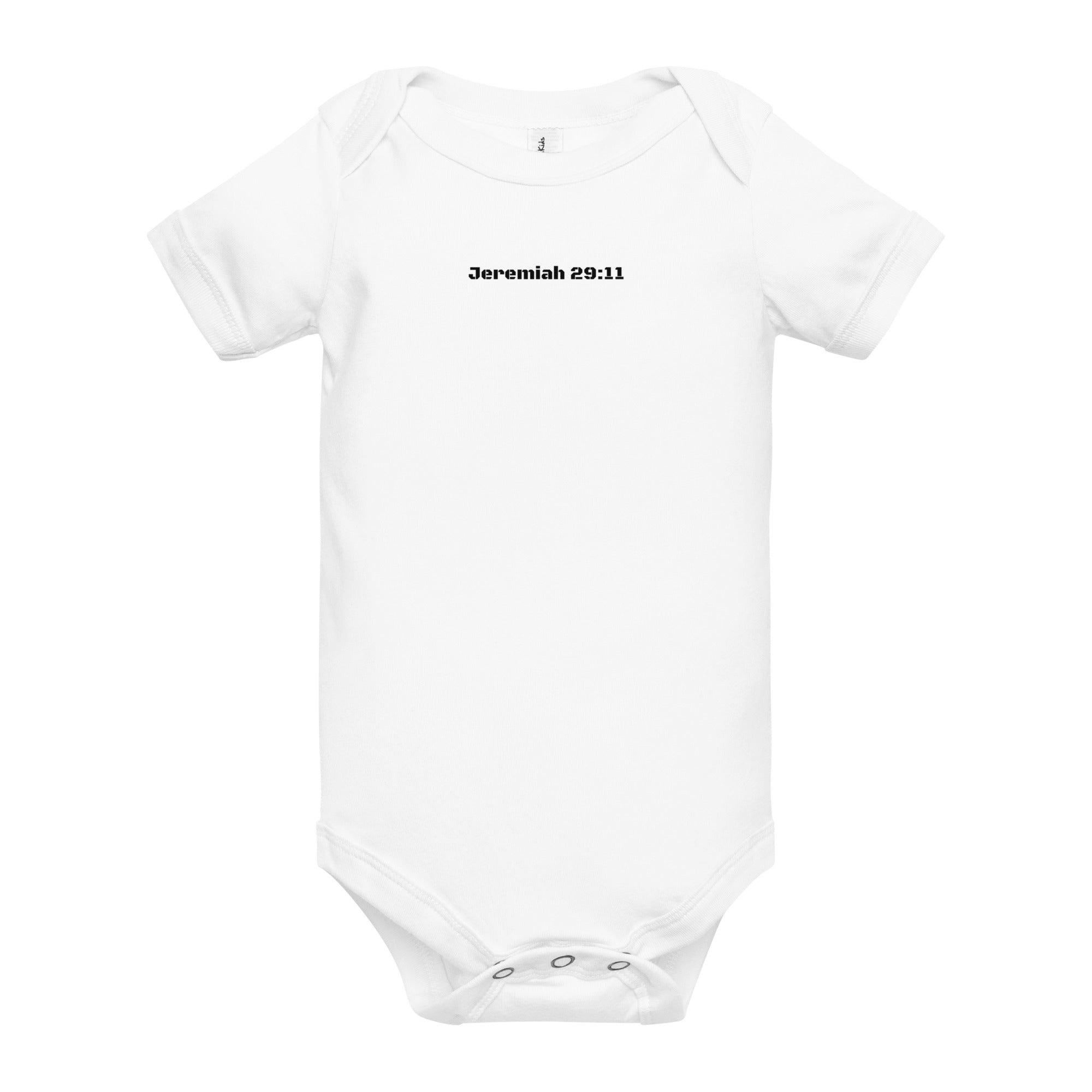 Baby short sleeve one piece - Jeremiah 29:11