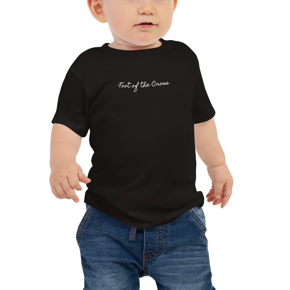 Baby Jersey Short Sleeve Tee - Foot of the Cross