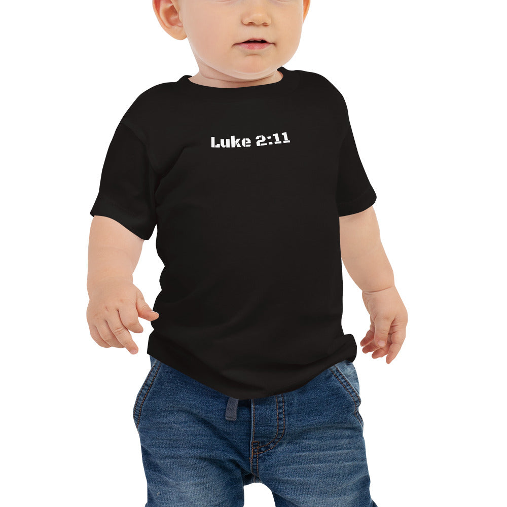 Baby Jersey Short Sleeve Tee - Luke 2:11