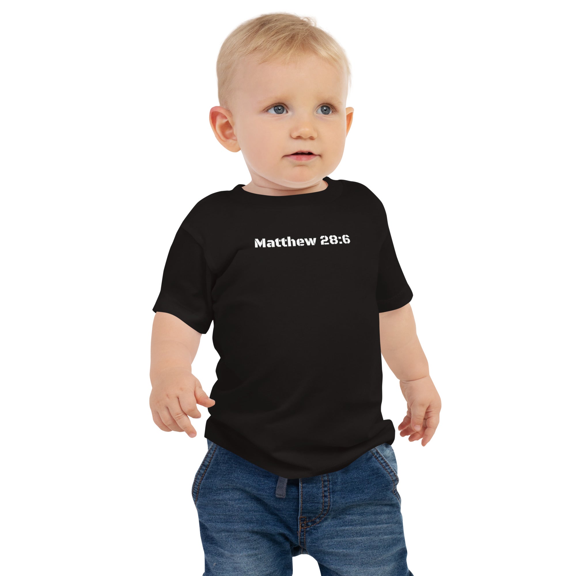 Baby Jersey Short Sleeve Tee - Matthew 28:6