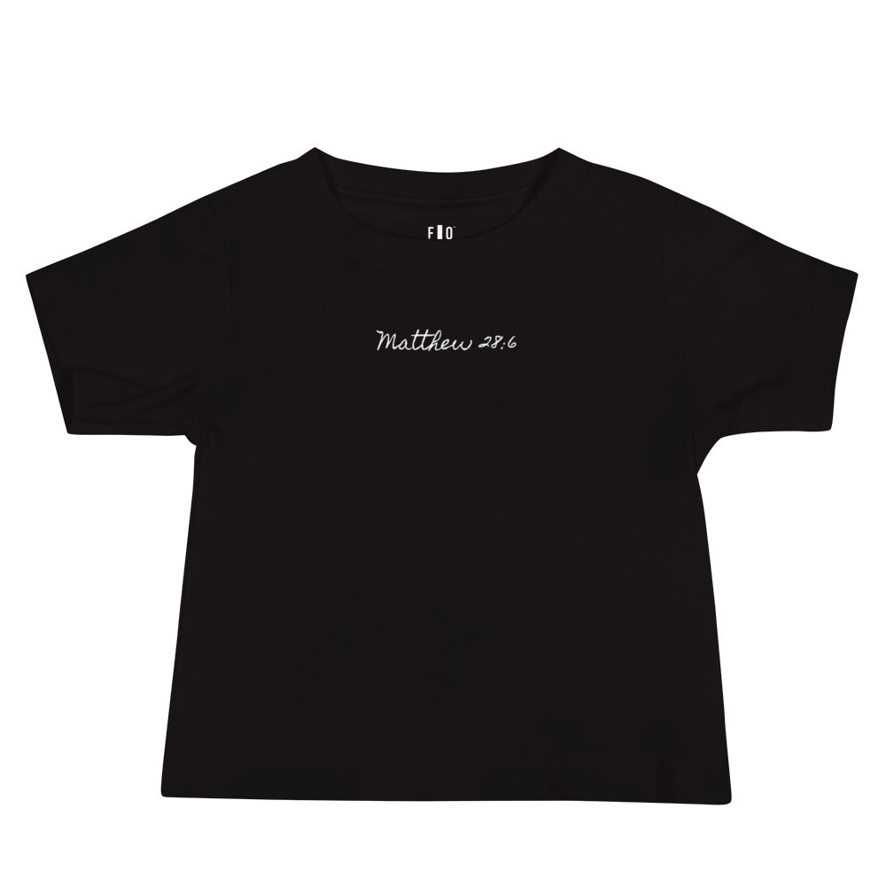 Baby Jersey Short Sleeve Tee - Matthew 28:6