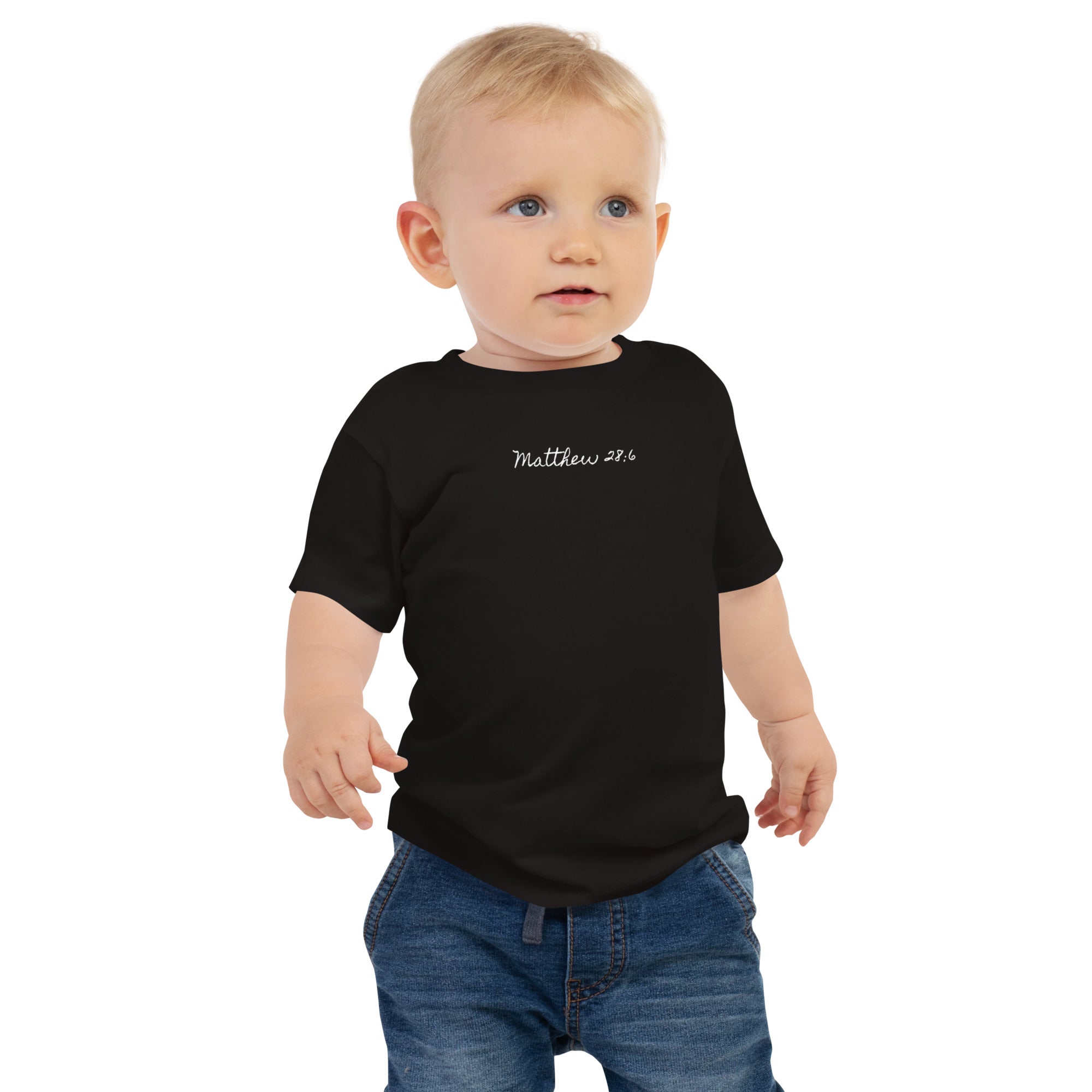 Baby Jersey Short Sleeve Tee - Matthew 28:6