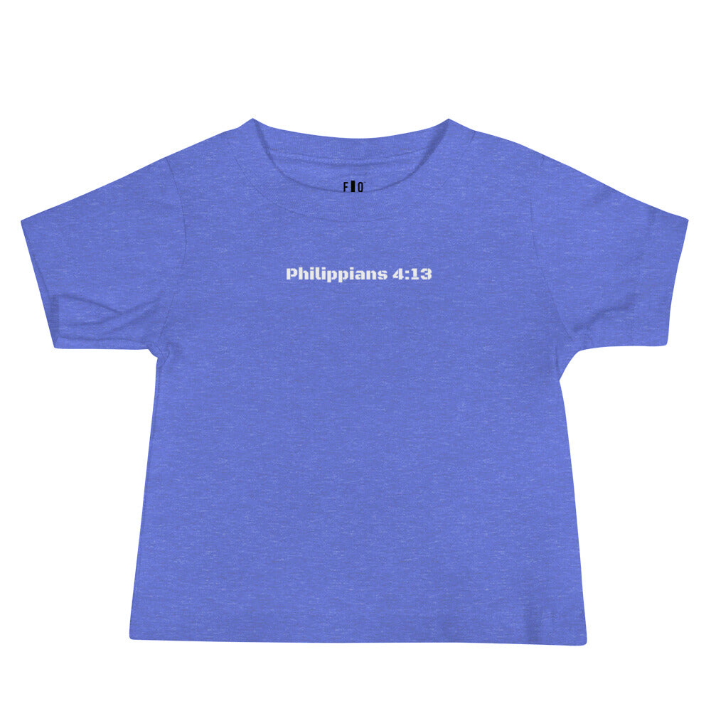 Baby Jersey Short Sleeve Tee - Philippians 4:13