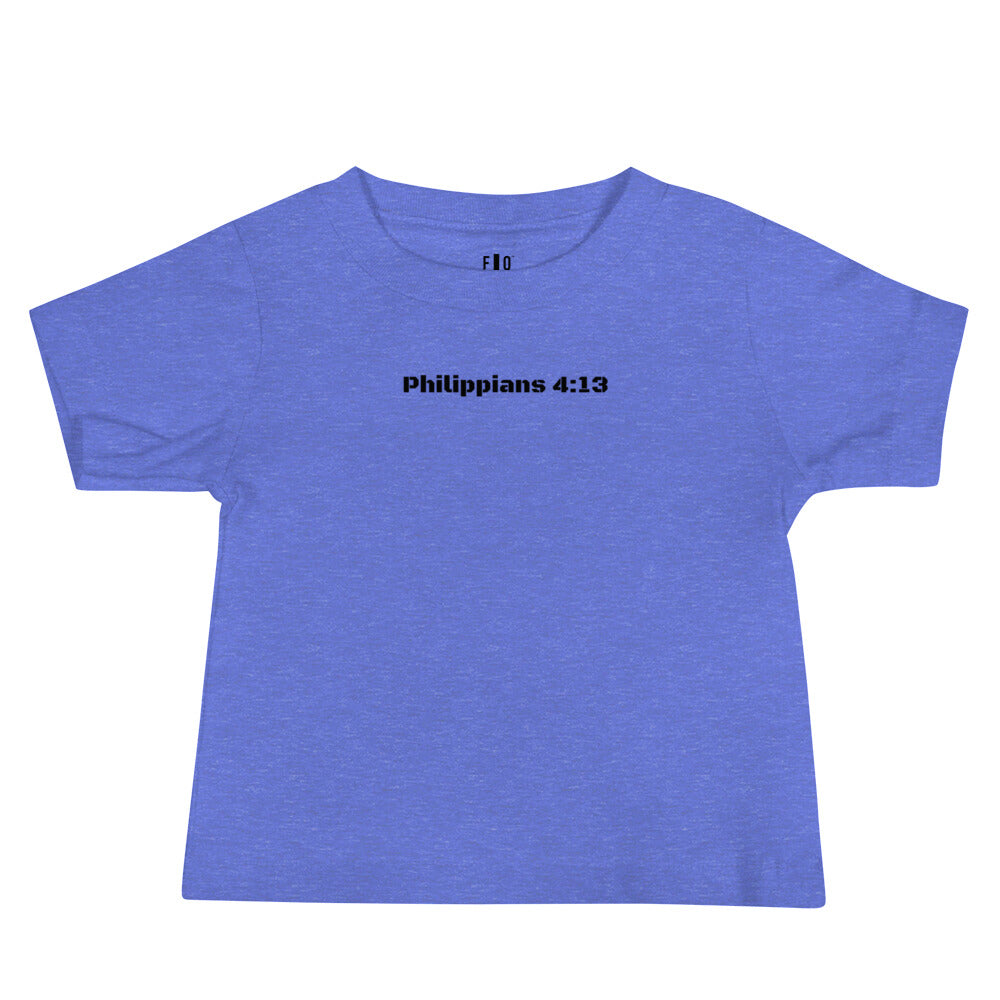 Baby Jersey Short Sleeve Tee - Philippians 4:13