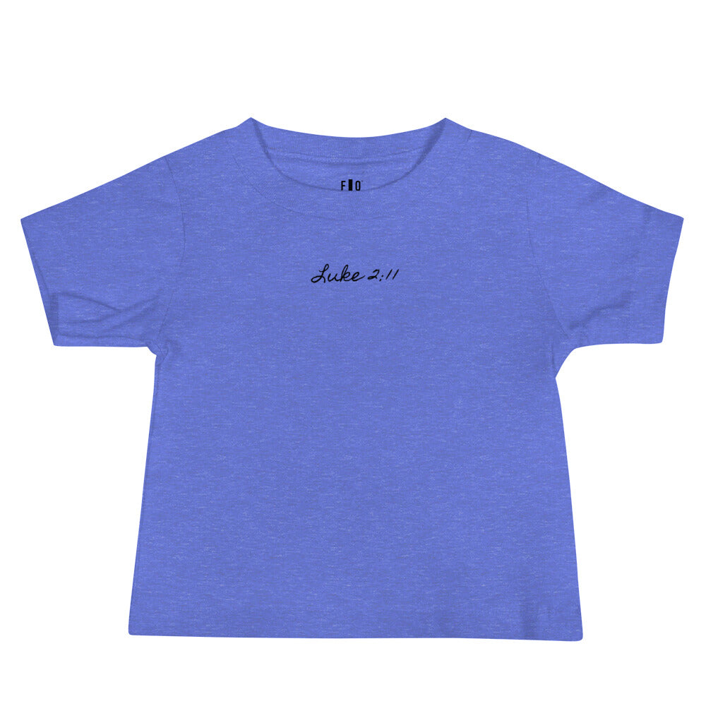 Baby Jersey Short Sleeve Tee - Luke 2:11