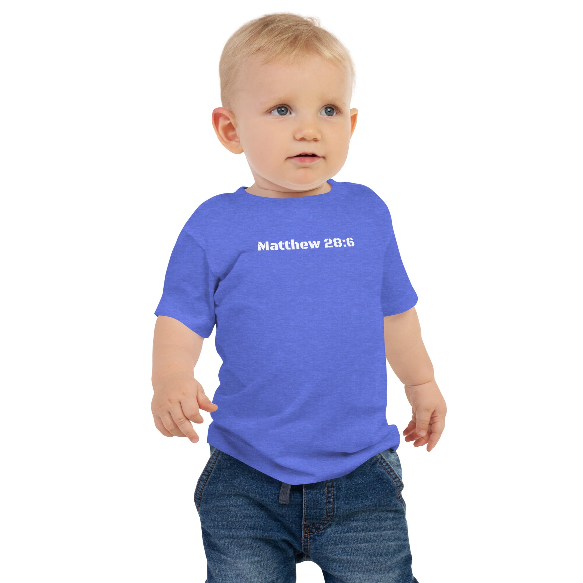 Baby Jersey Short Sleeve Tee - Matthew 28:6