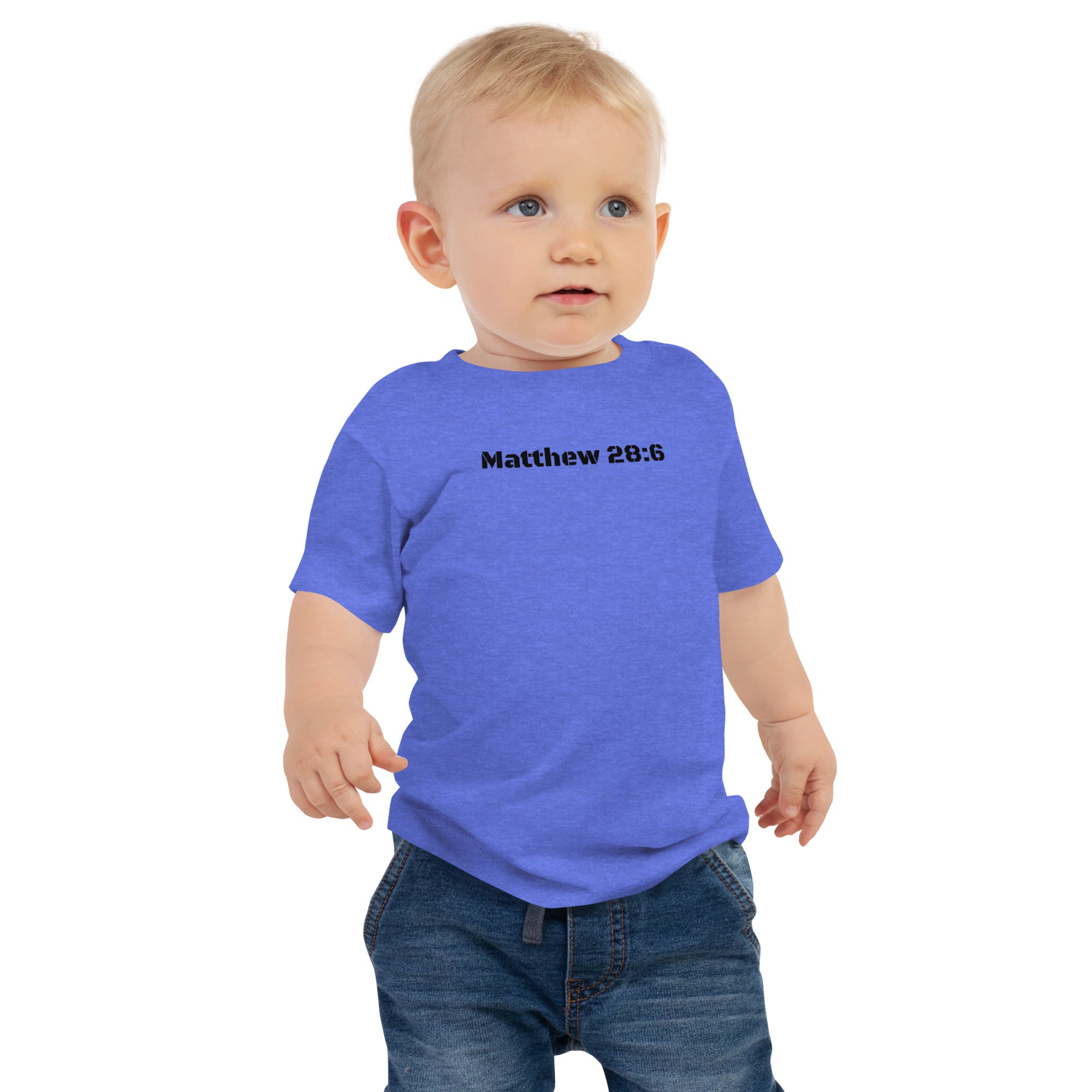 Baby Jersey Short Sleeve Tee - Matthew 28:6