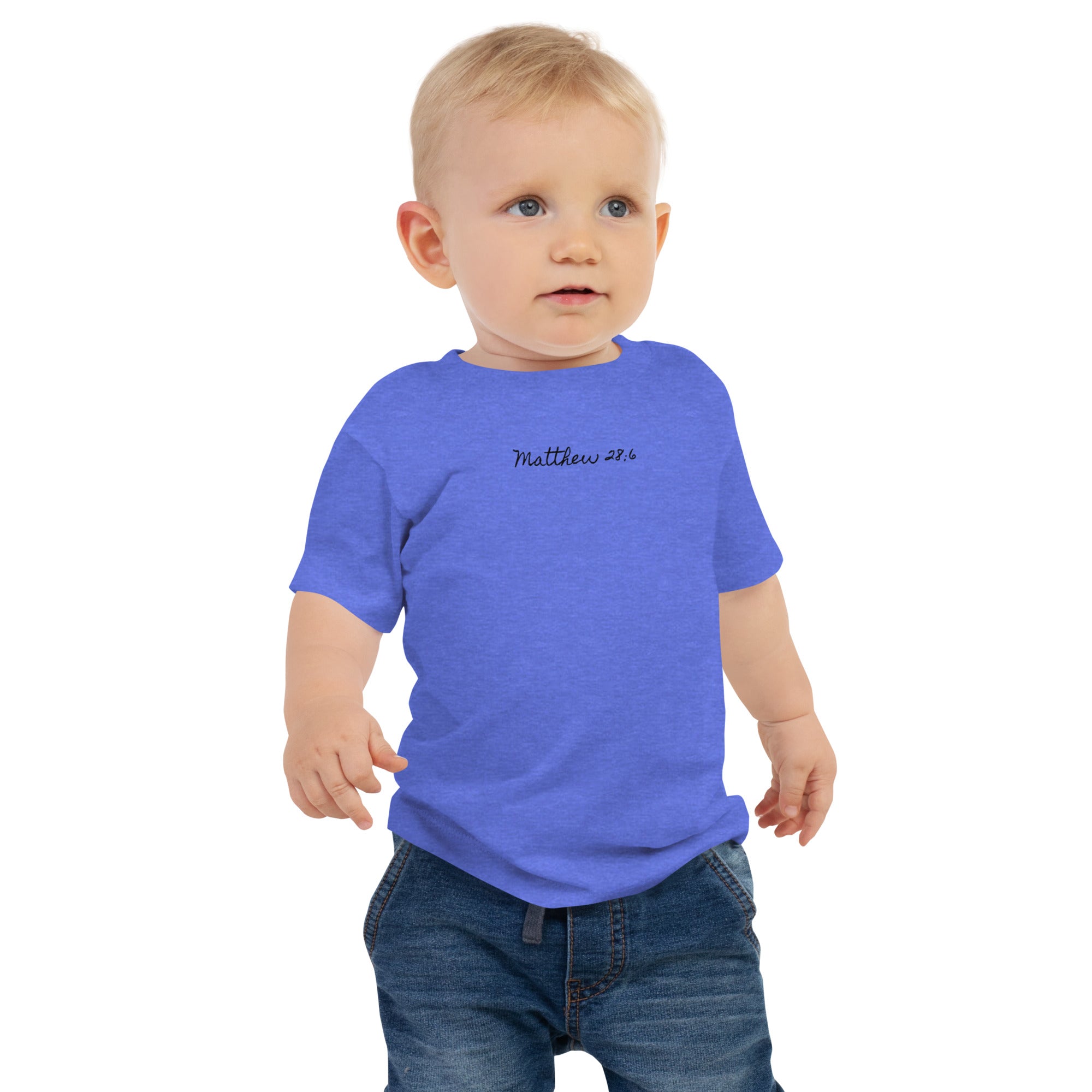 Baby Jersey Short Sleeve Tee - Matthew 28:6