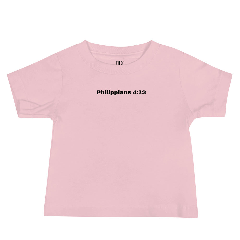 Baby Jersey Short Sleeve Tee - Philippians 4:13