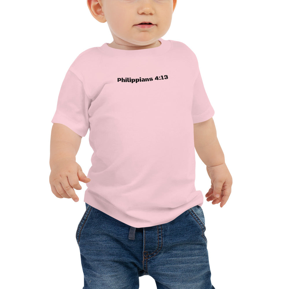 Baby Jersey Short Sleeve Tee - Philippians 4:13