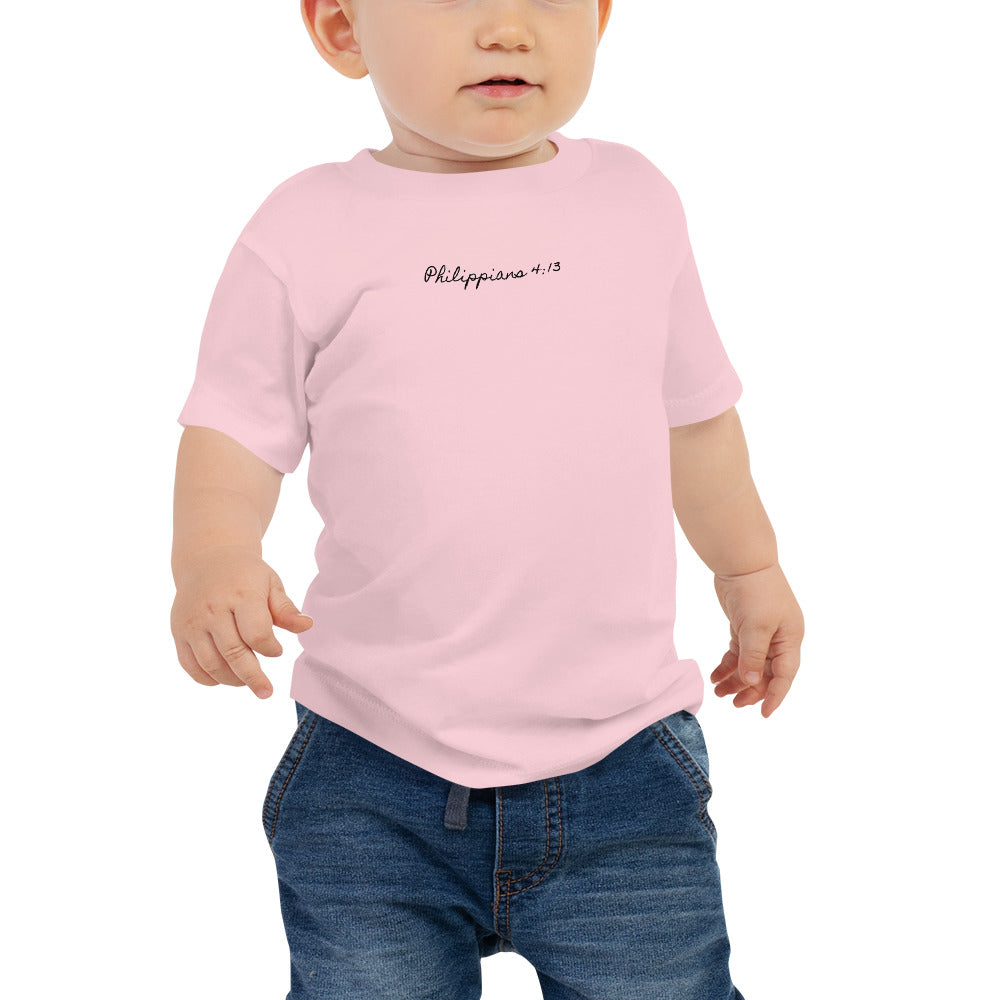 Baby Jersey Short Sleeve Tee - Philippians 4:13