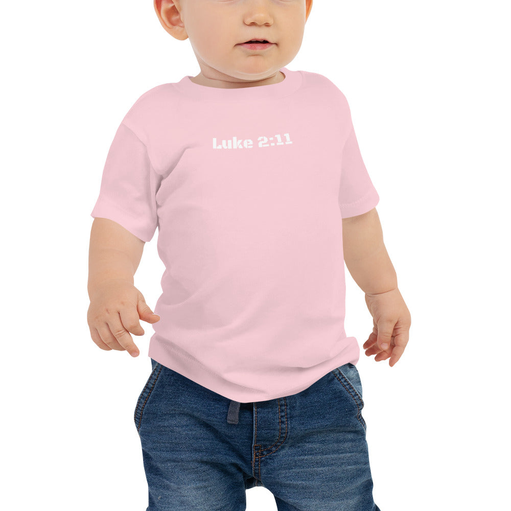 Baby Jersey Short Sleeve Tee - Luke 2:11