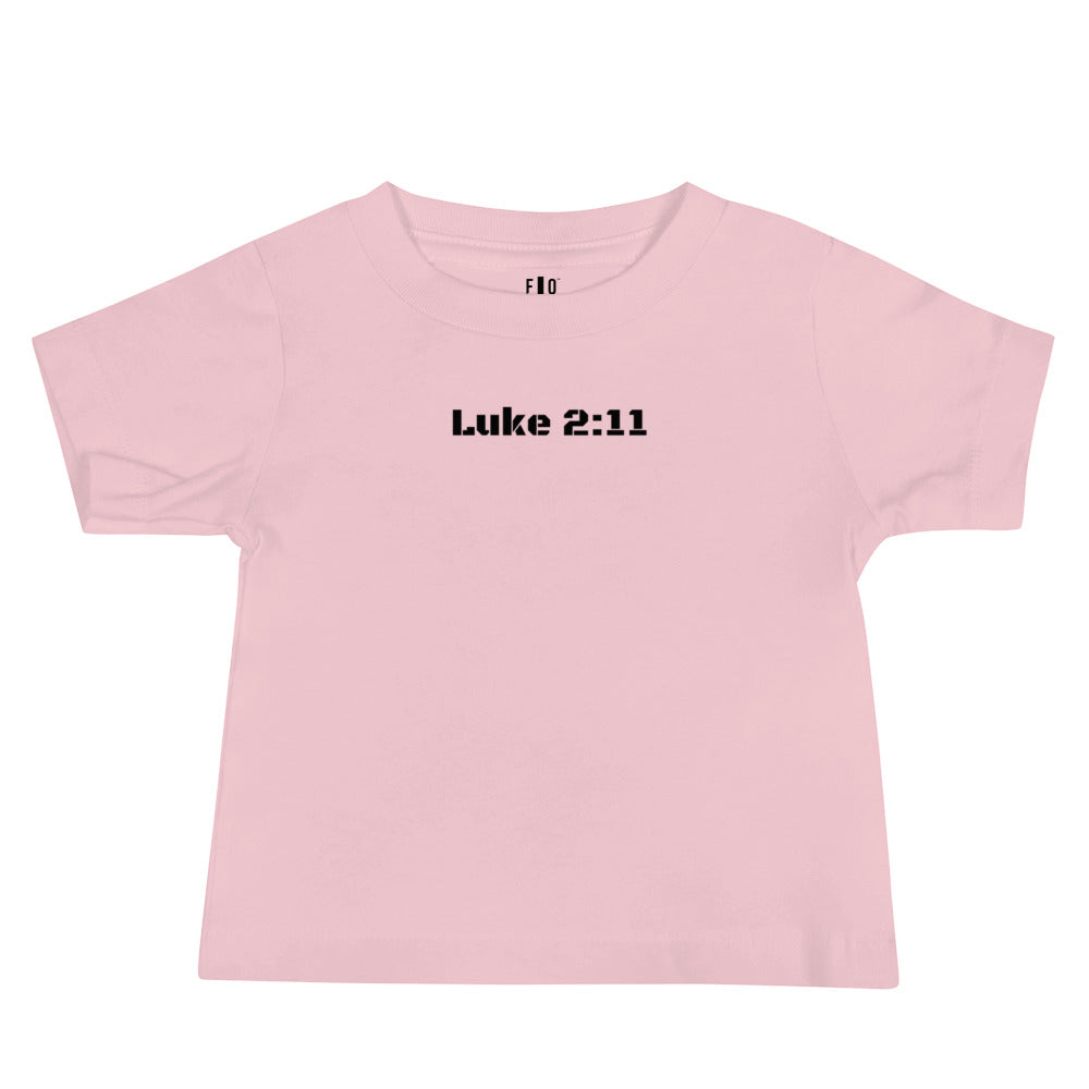 Baby Jersey Short Sleeve Tee - Luke 2:11