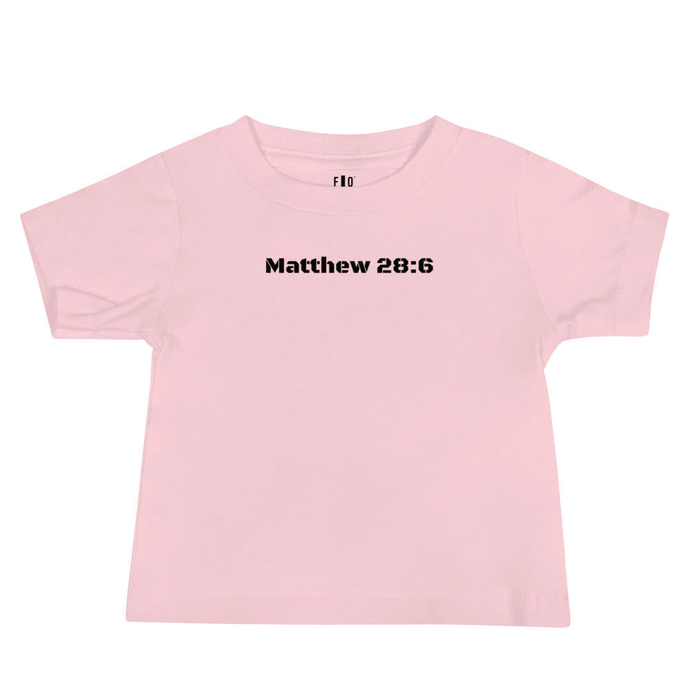 Baby Jersey Short Sleeve Tee - Matthew 28:6