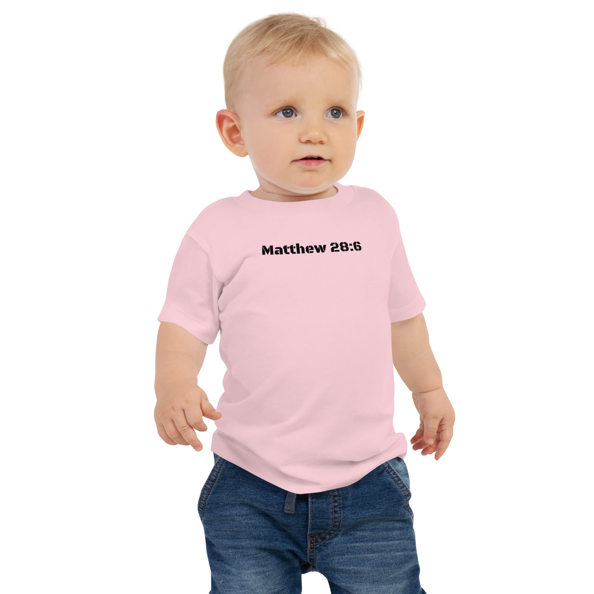 Baby Jersey Short Sleeve Tee - Matthew 28:6