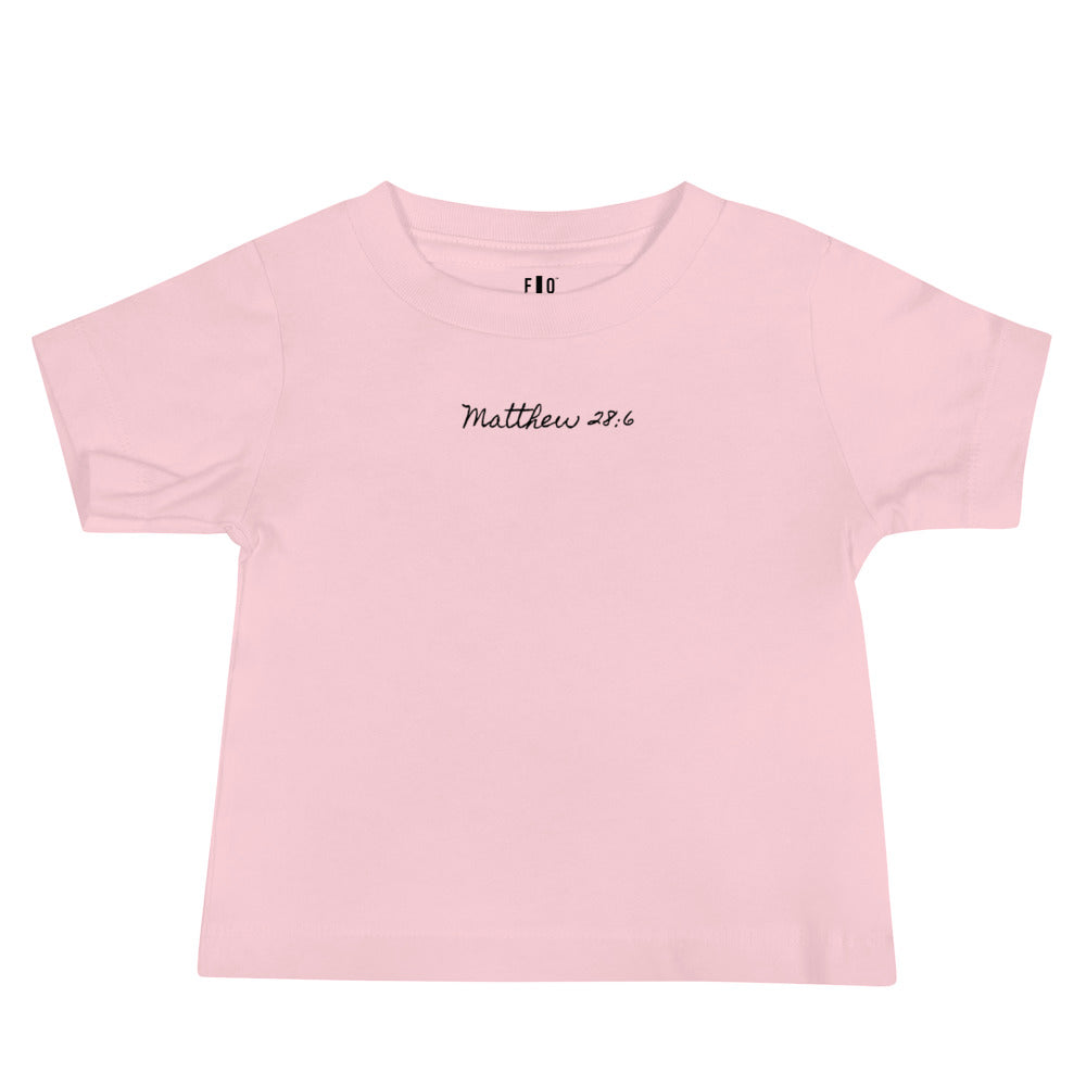 Baby Jersey Short Sleeve Tee - Matthew 28:6