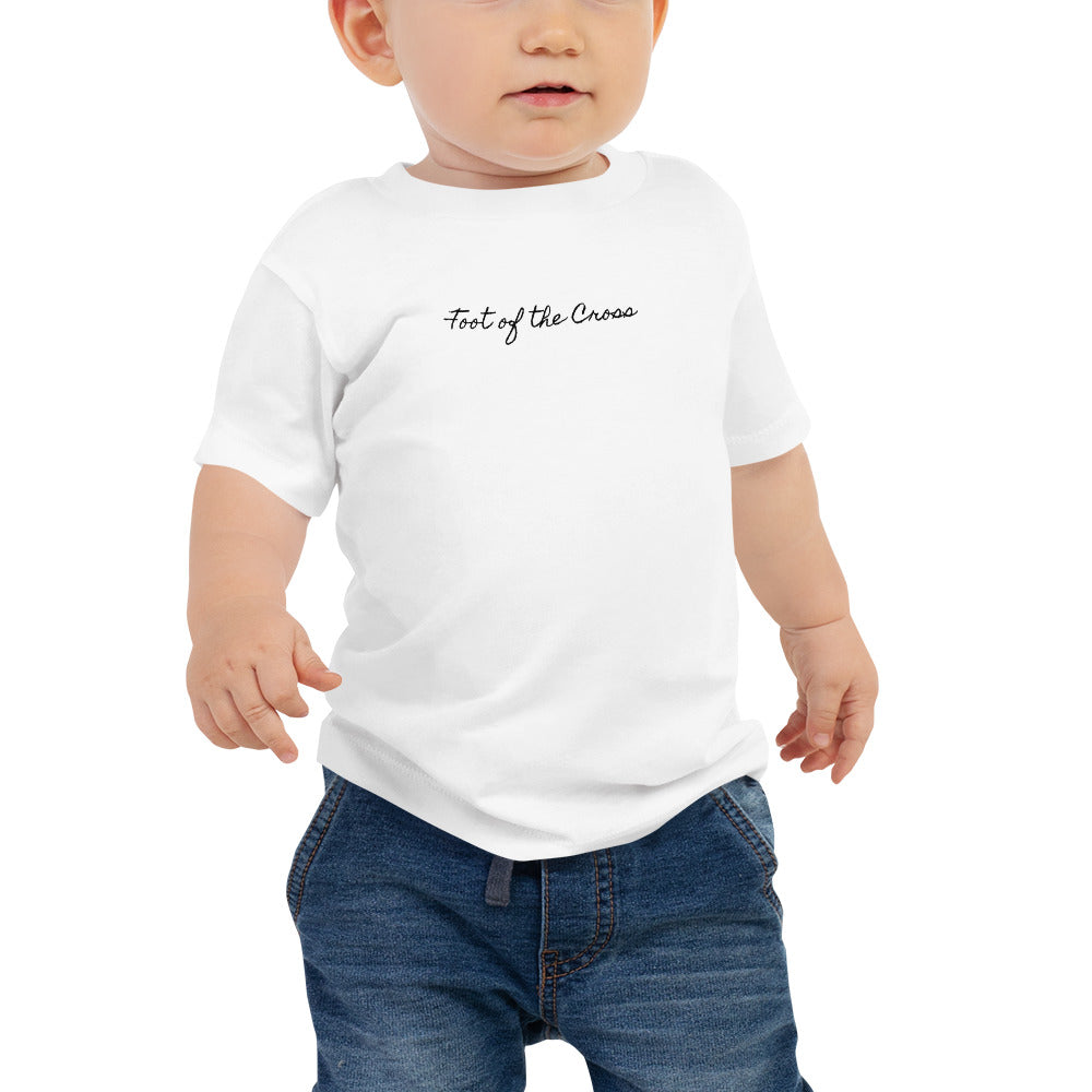 Baby Jersey Short Sleeve Tee - Foot of the Cross