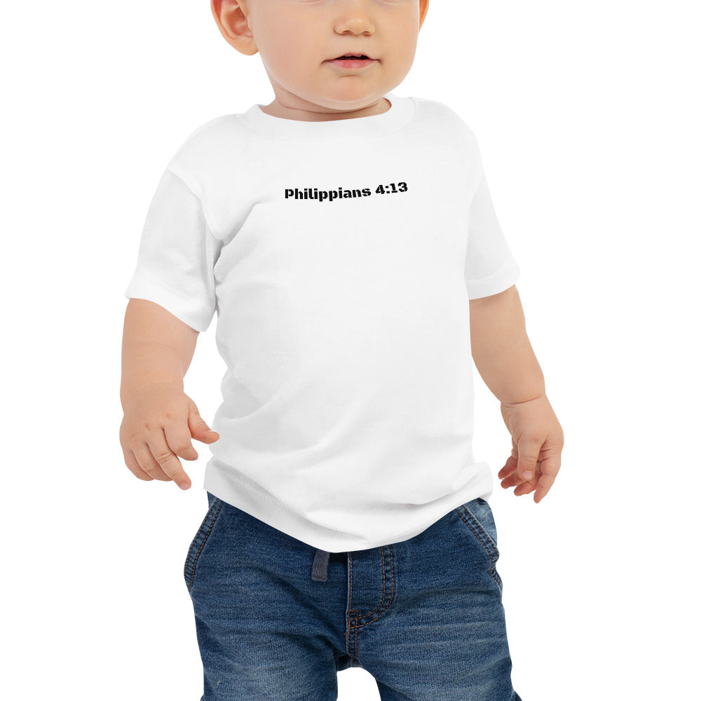 Baby Jersey Short Sleeve Tee - Philippians 4:13