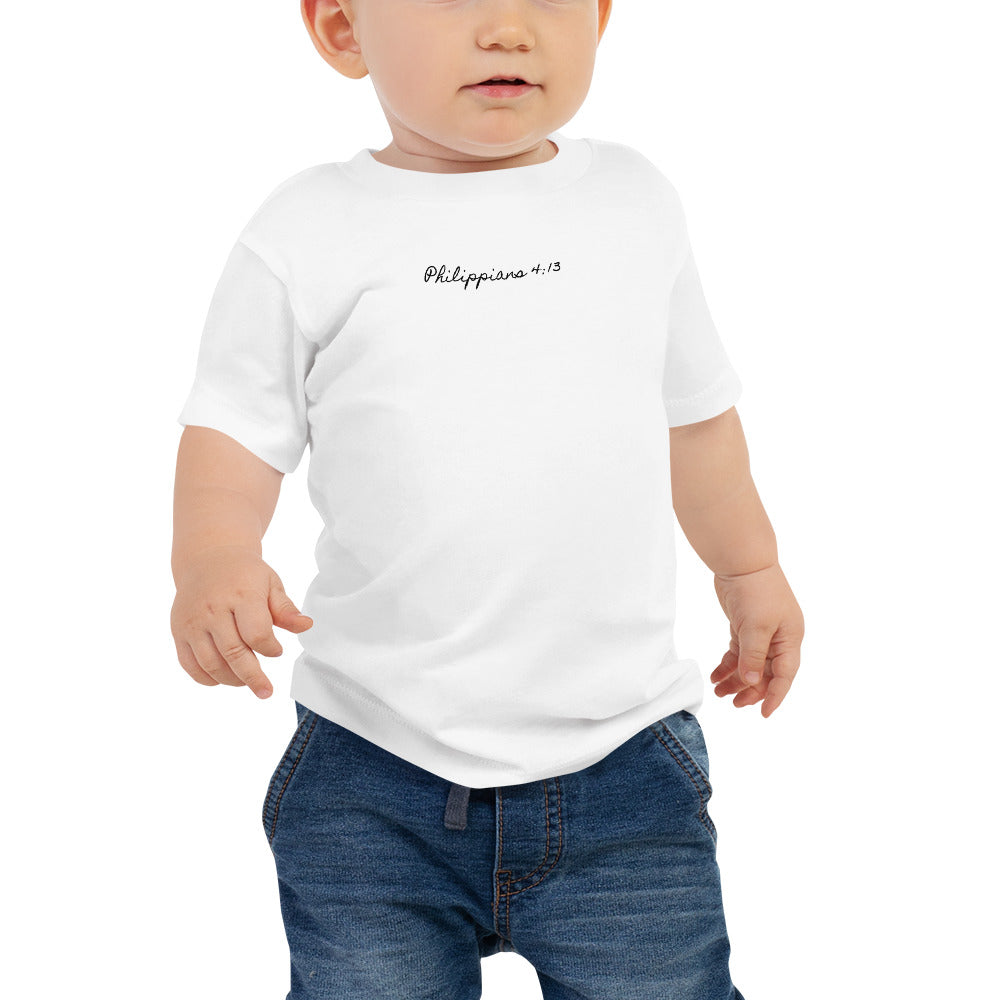 Baby Jersey Short Sleeve Tee - Philippians 4:13