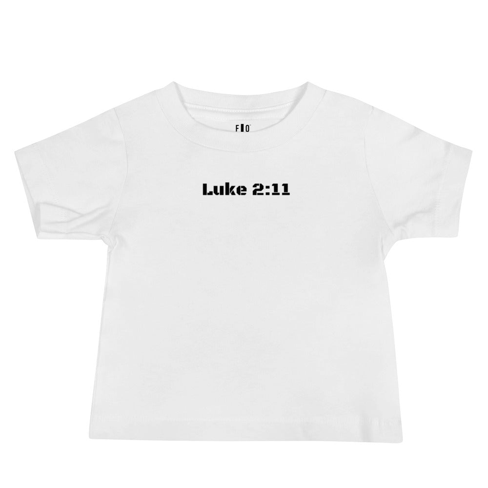 Baby Jersey Short Sleeve Tee - Luke 2:11