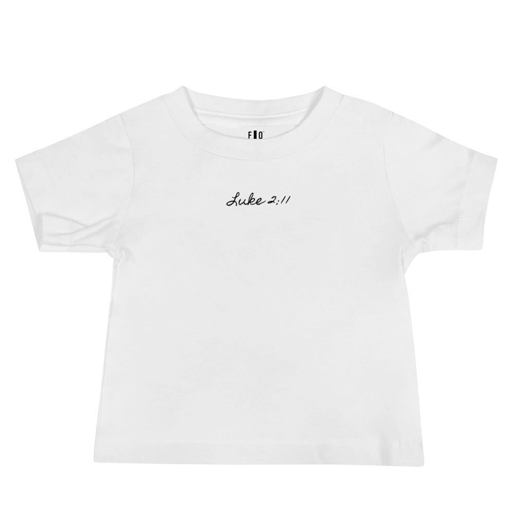 Baby Jersey Short Sleeve Tee - Luke 2:11