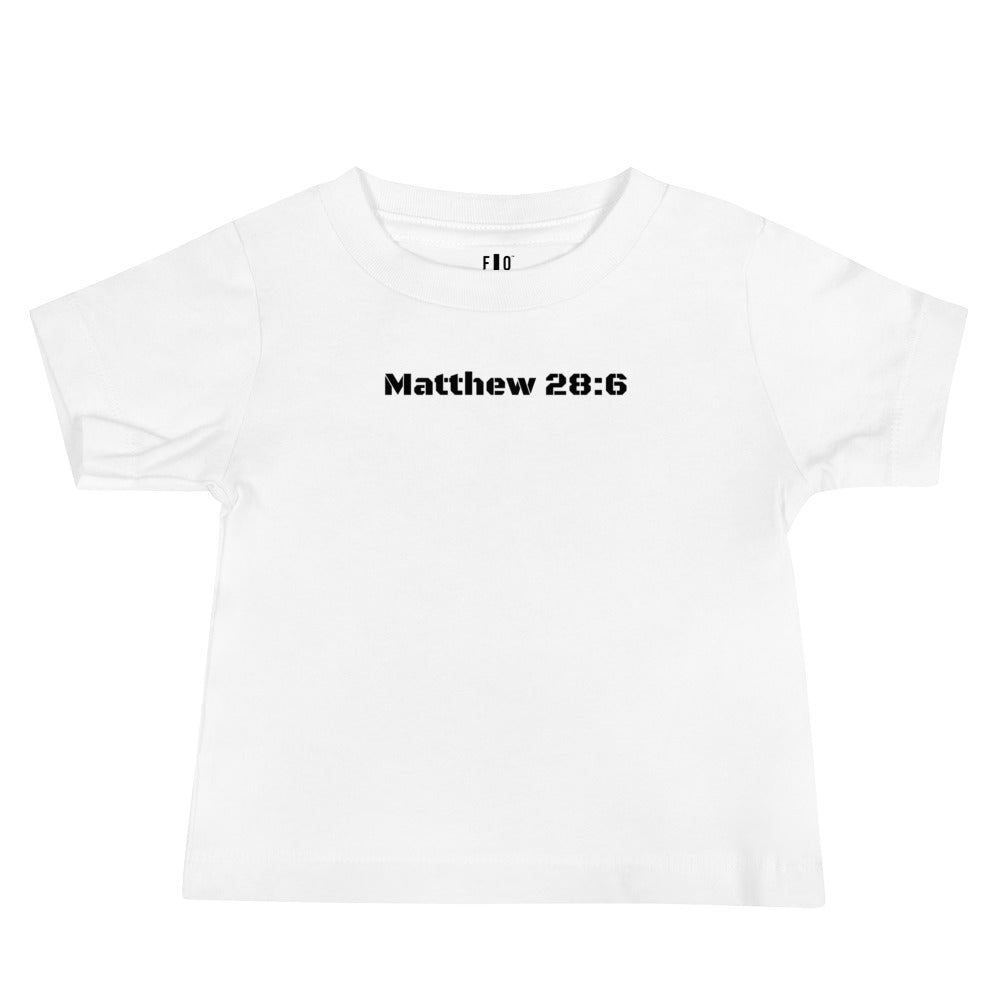 Baby Jersey Short Sleeve Tee - Matthew 28:6