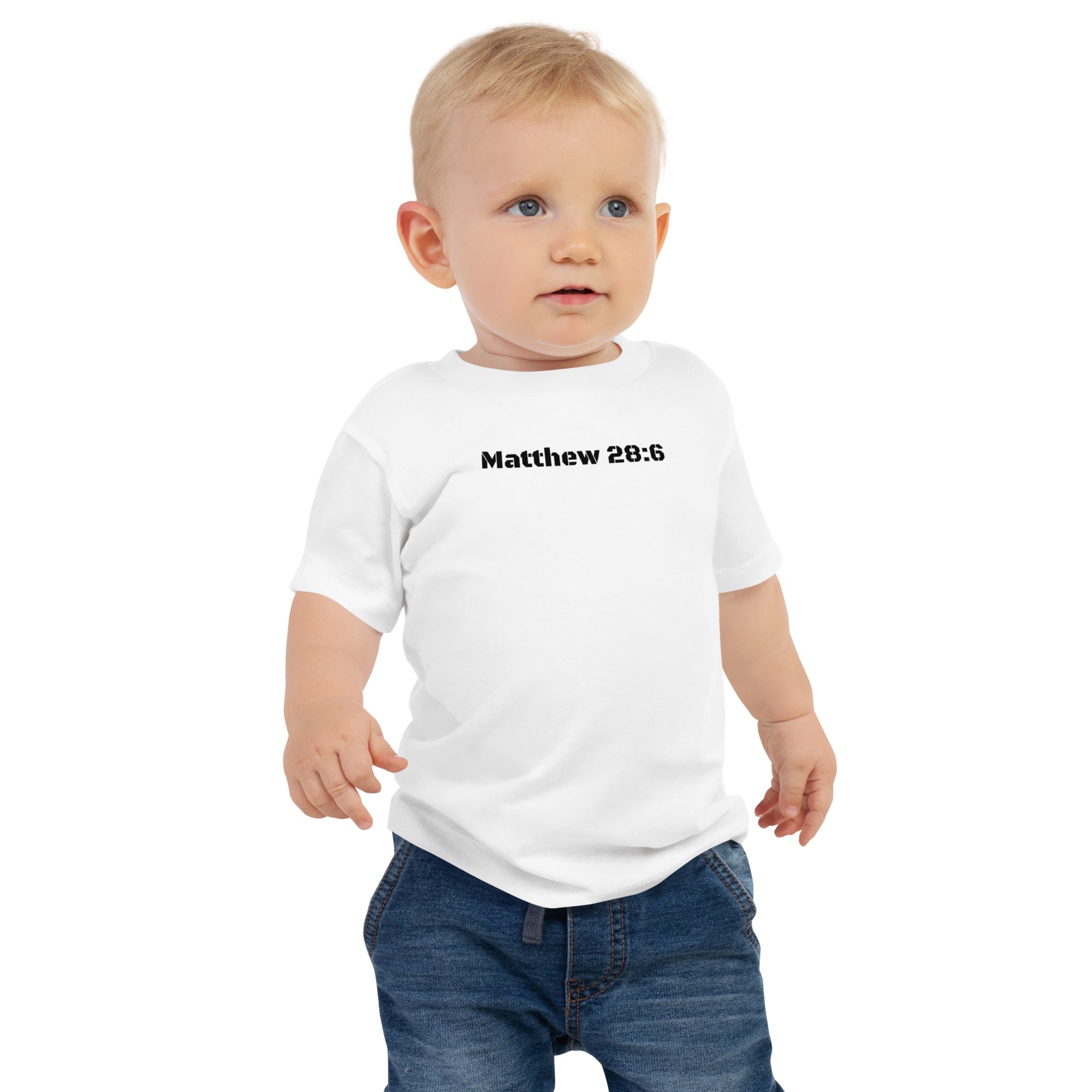 Baby Jersey Short Sleeve Tee - Matthew 28:6