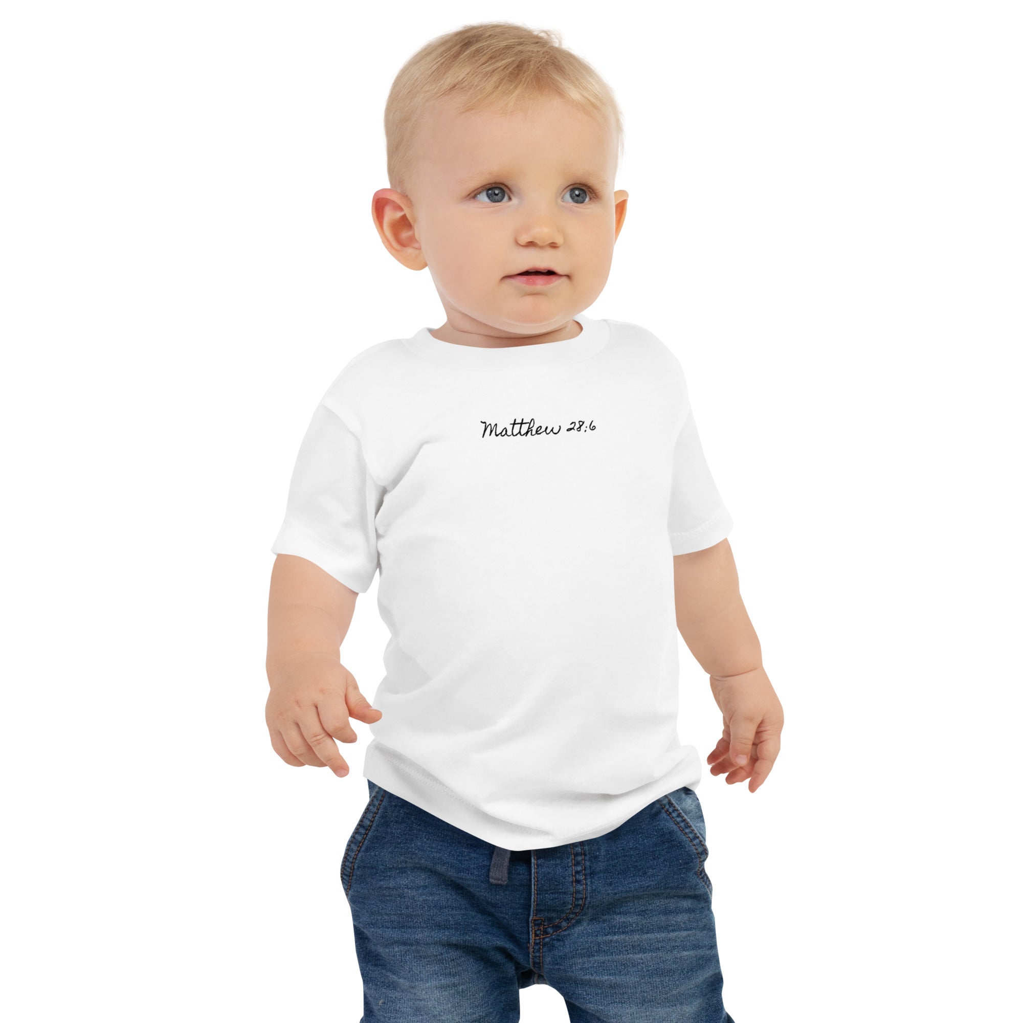 Baby Jersey Short Sleeve Tee - Matthew 28:6