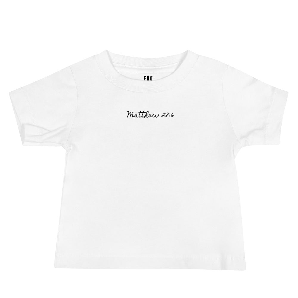 Baby Jersey Short Sleeve Tee - Matthew 28:6