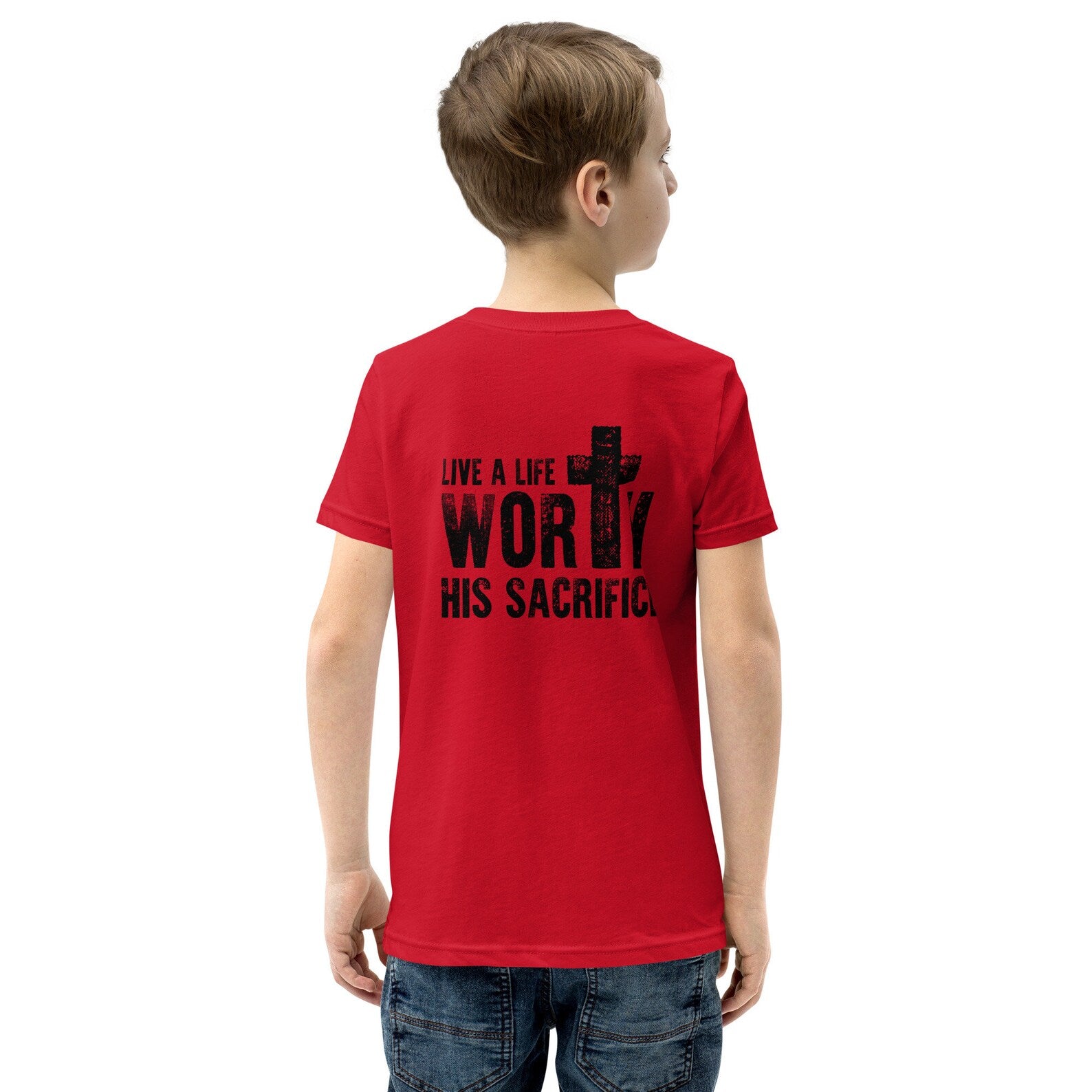 Boy's Youth Short Sleeve T-Shirt - Sacrifice