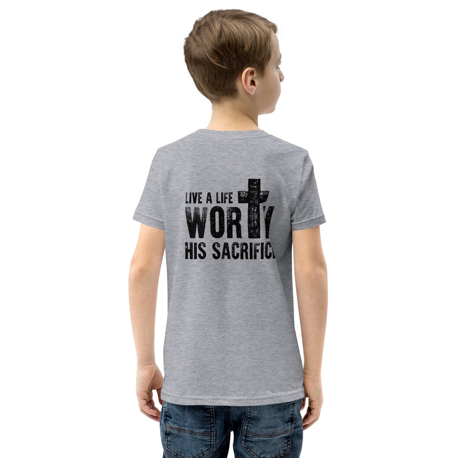 Boy's Youth Short Sleeve T-Shirt - Sacrifice