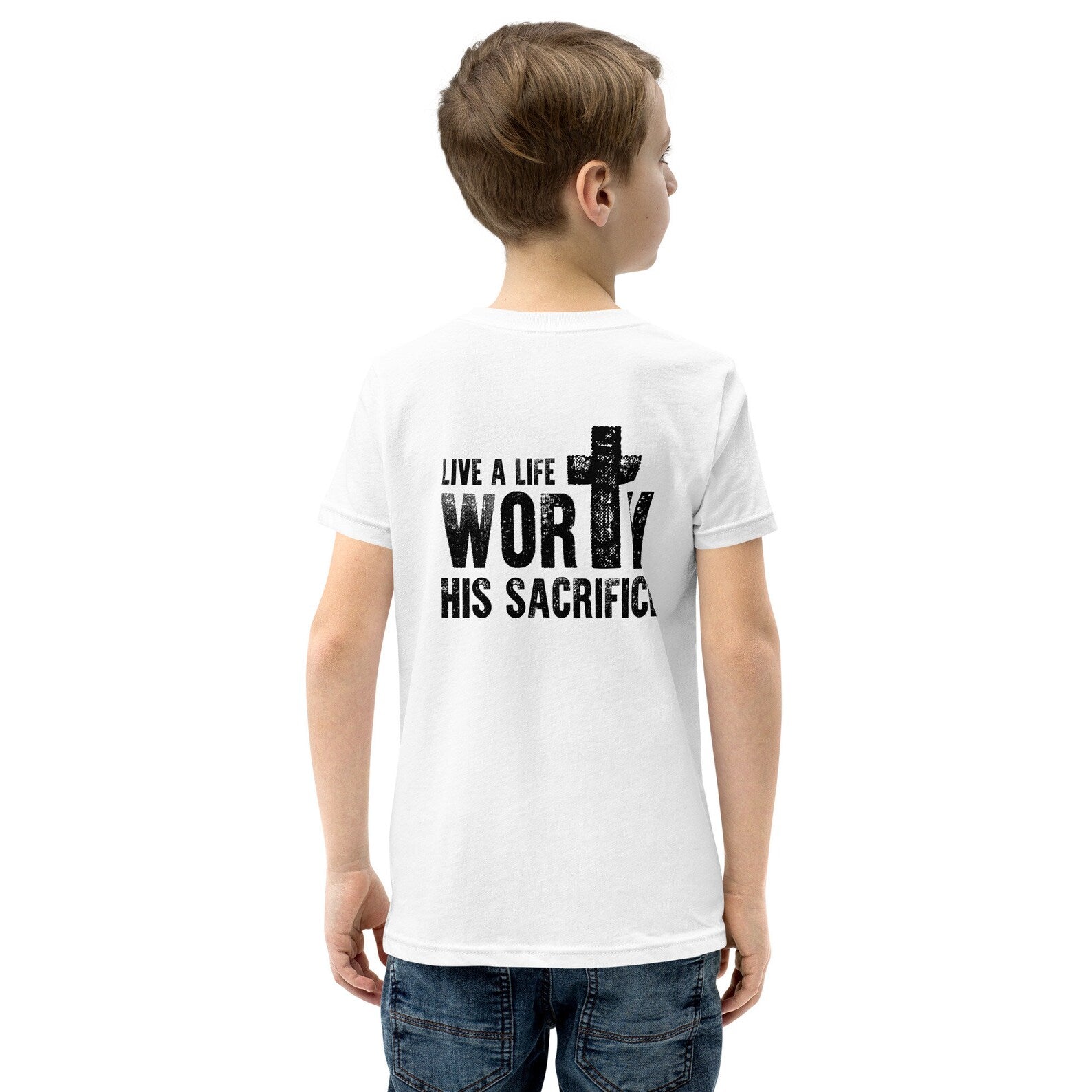 Boy's Youth Short Sleeve T-Shirt - Sacrifice