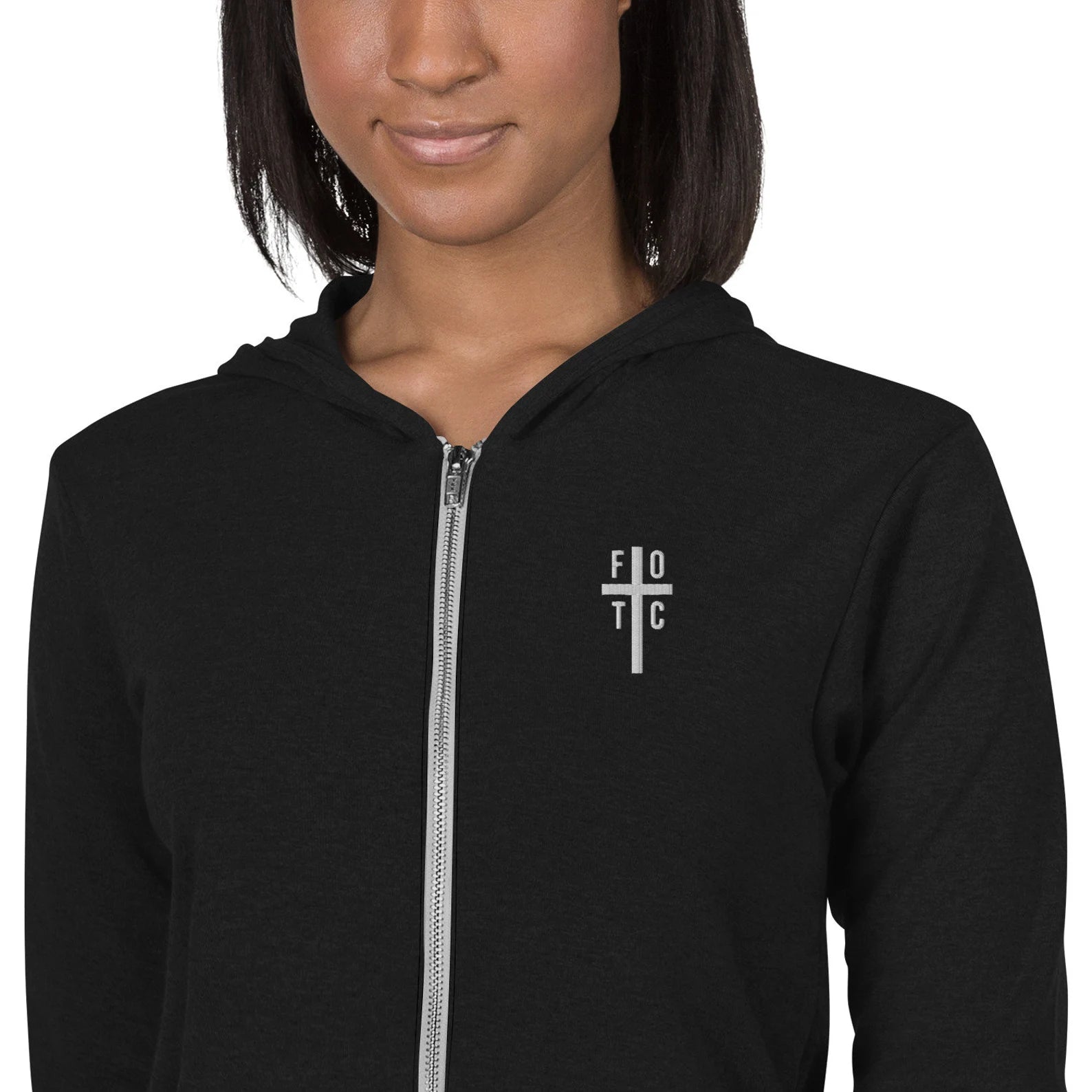 Women's Zip Hoodie Embroidered - FOTC Logo