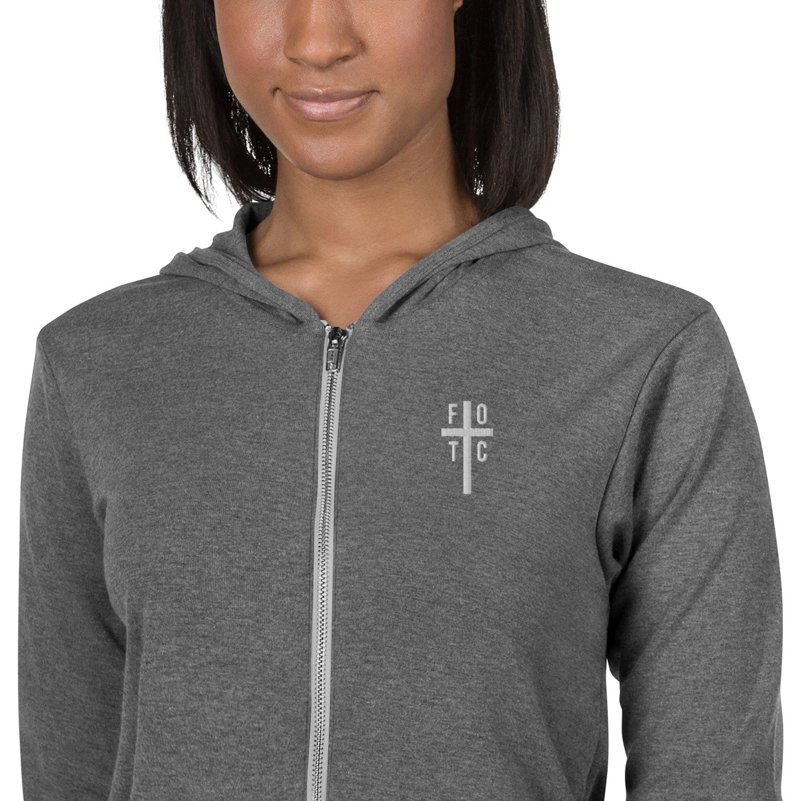 Women's Zip Hoodie Embroidered - FOTC Logo