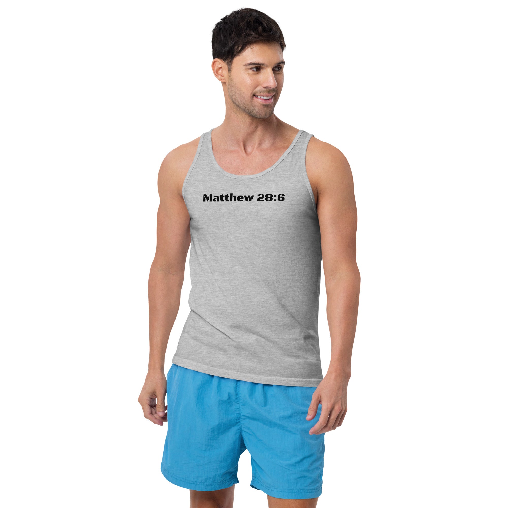 Men's Tank Top - Matthew 28:6