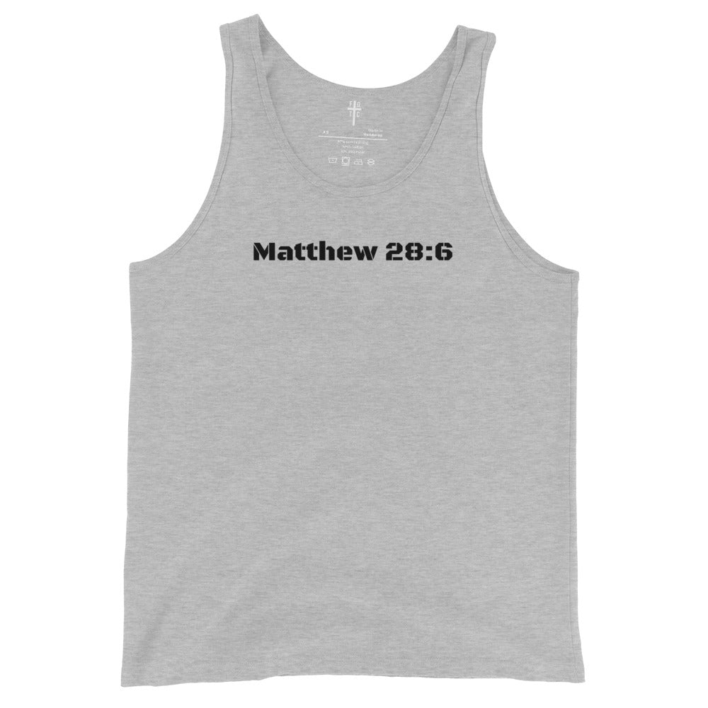 Men's Tank Top - Matthew 28:6