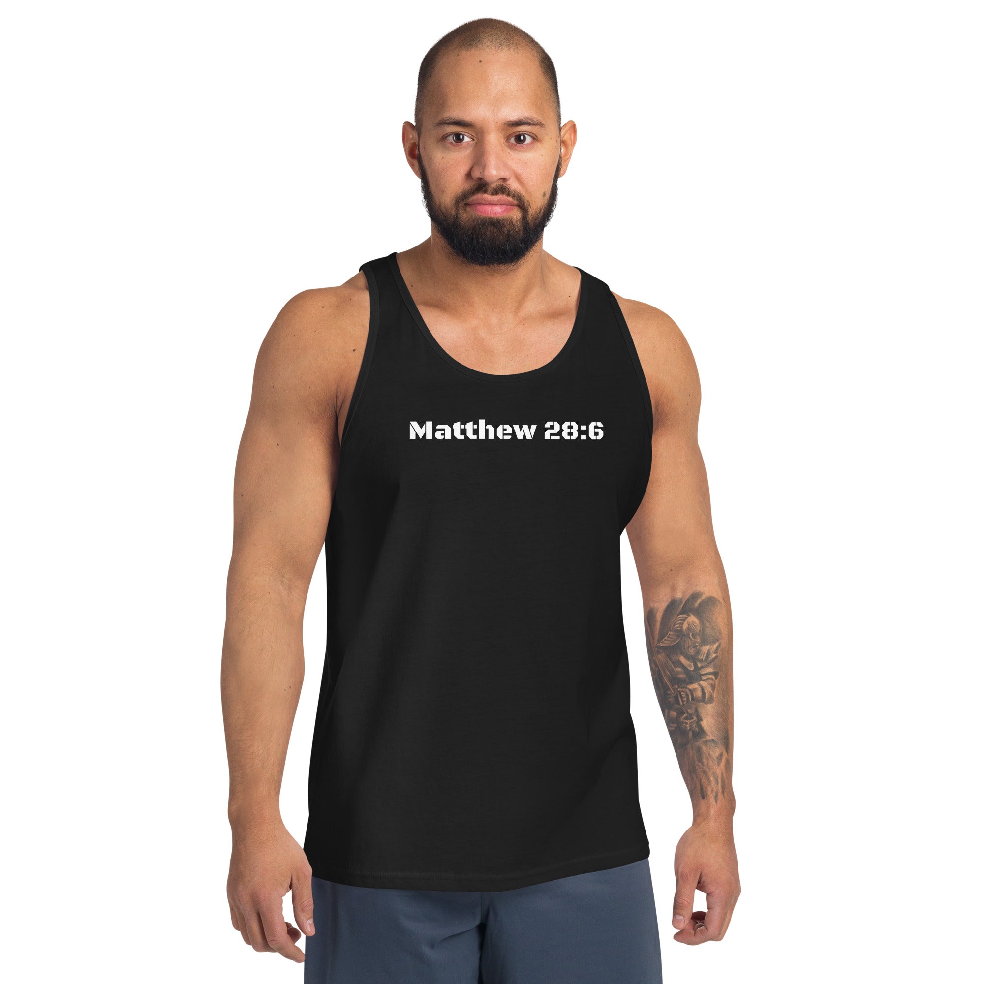 Men's Tank Top - Matthew 28:6