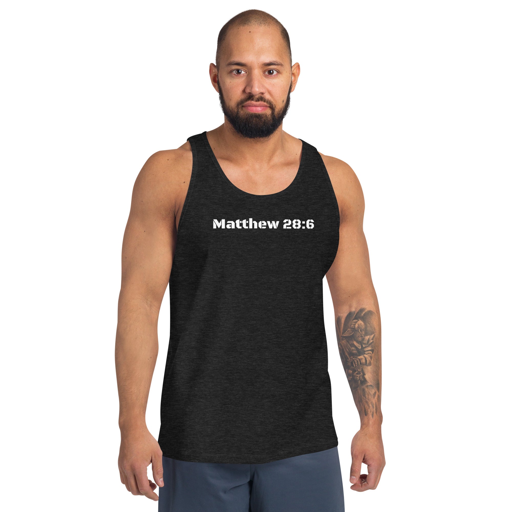 Men's Tank Top - Matthew 28:6