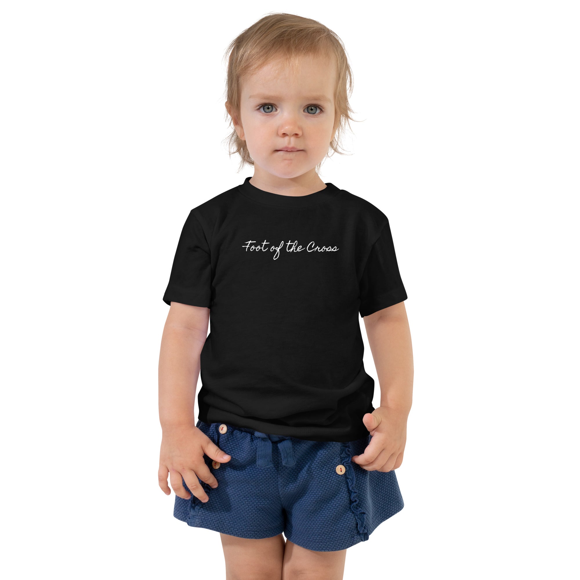 Girl's Toddler Short Sleeve Tee - Foot of the Cross