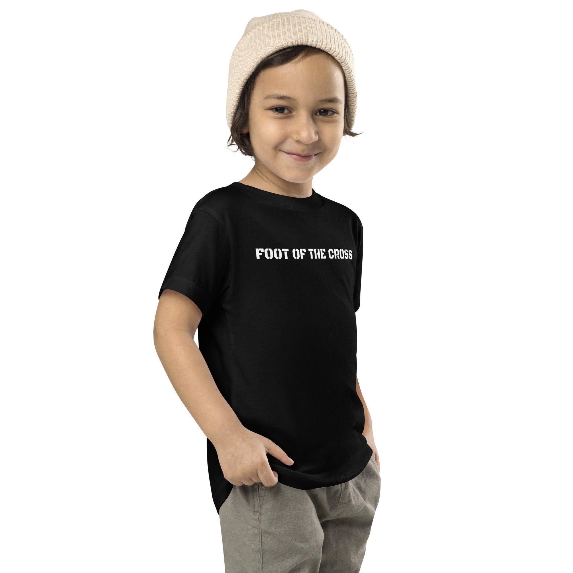 Boy's Toddler Short Sleeve Tee - Foot of the Cross