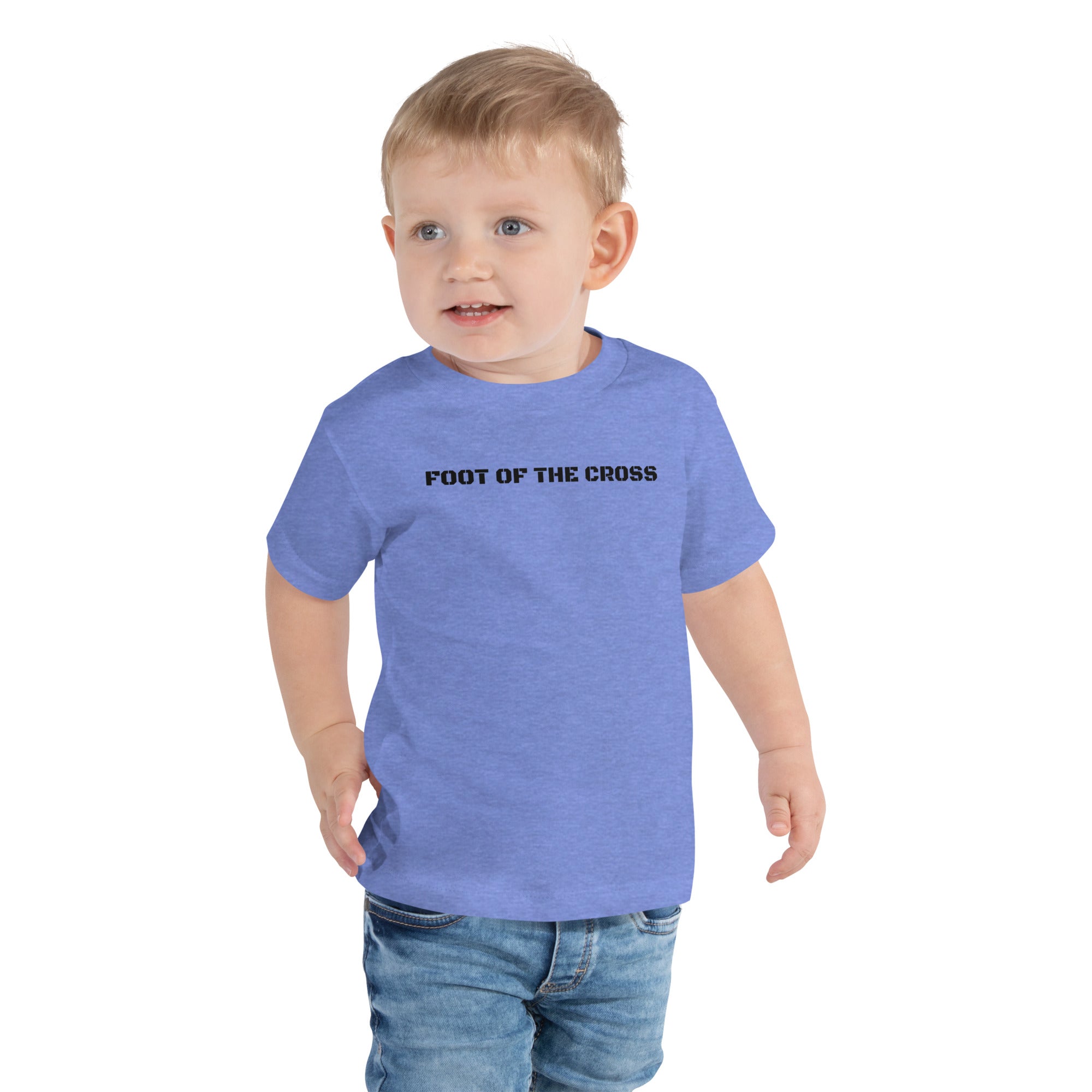 Boy's Toddler Short Sleeve Tee - Foot of the Cross