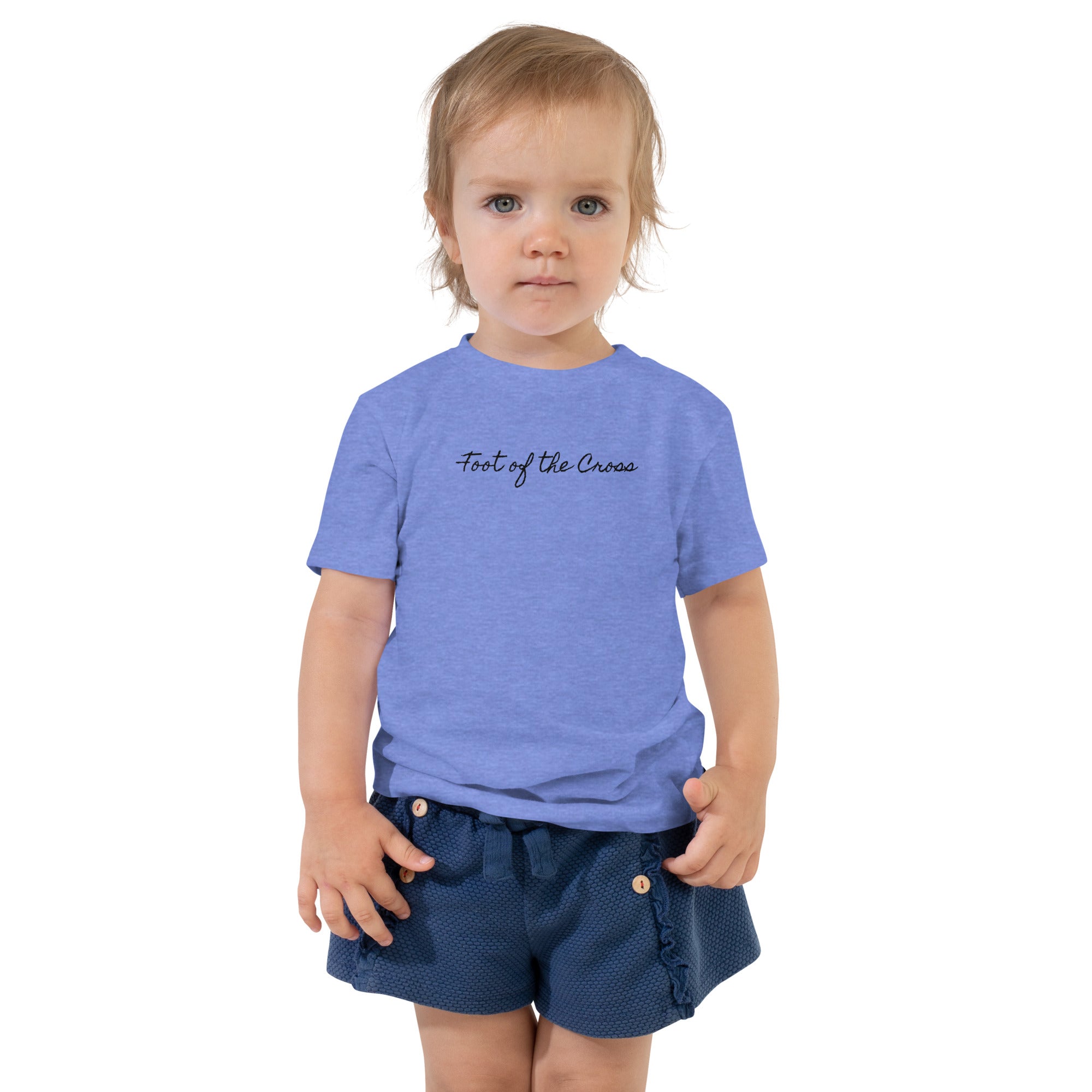 Girl's Toddler Short Sleeve Tee - Foot of the Cross