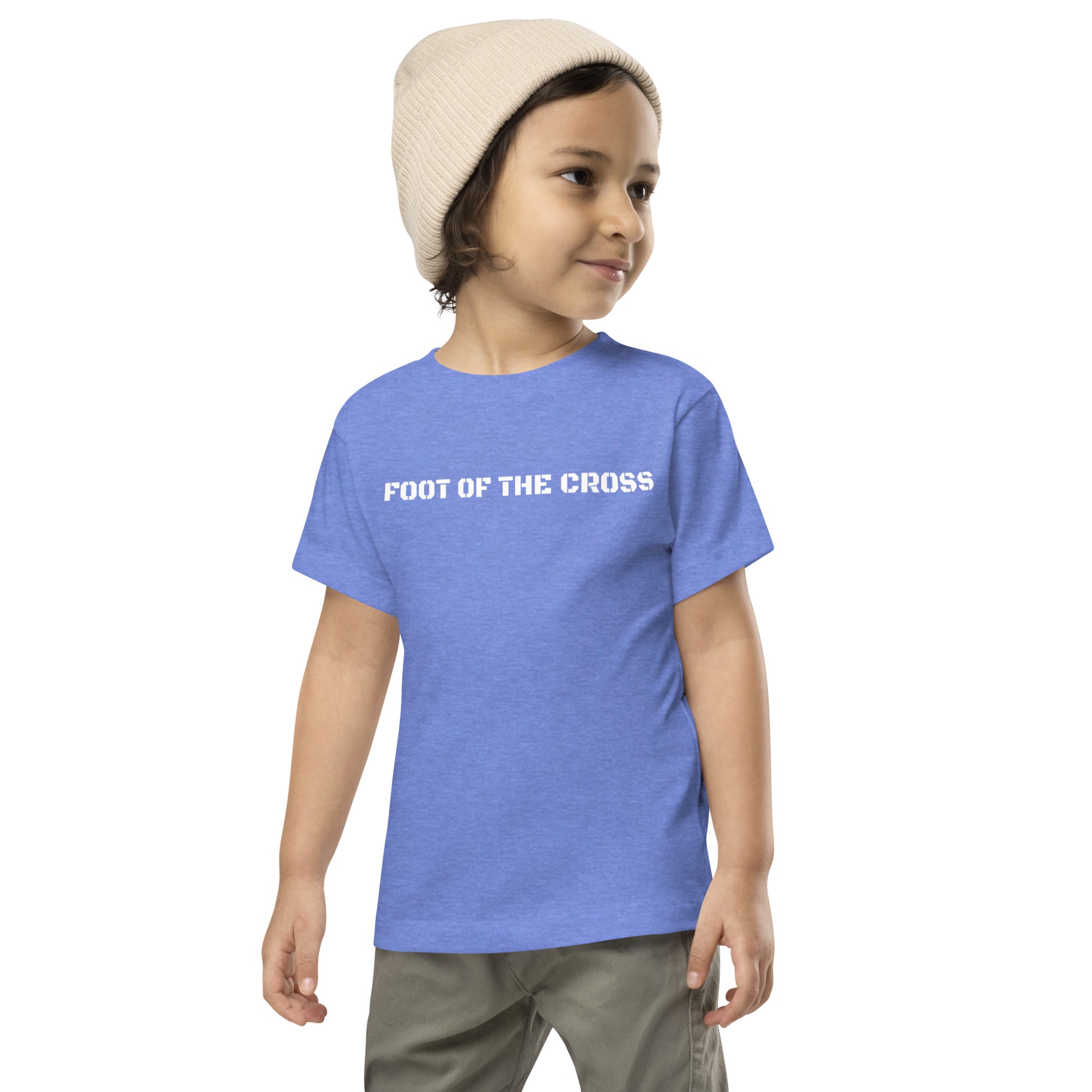 Boy's Toddler Short Sleeve Tee - Foot of the Cross