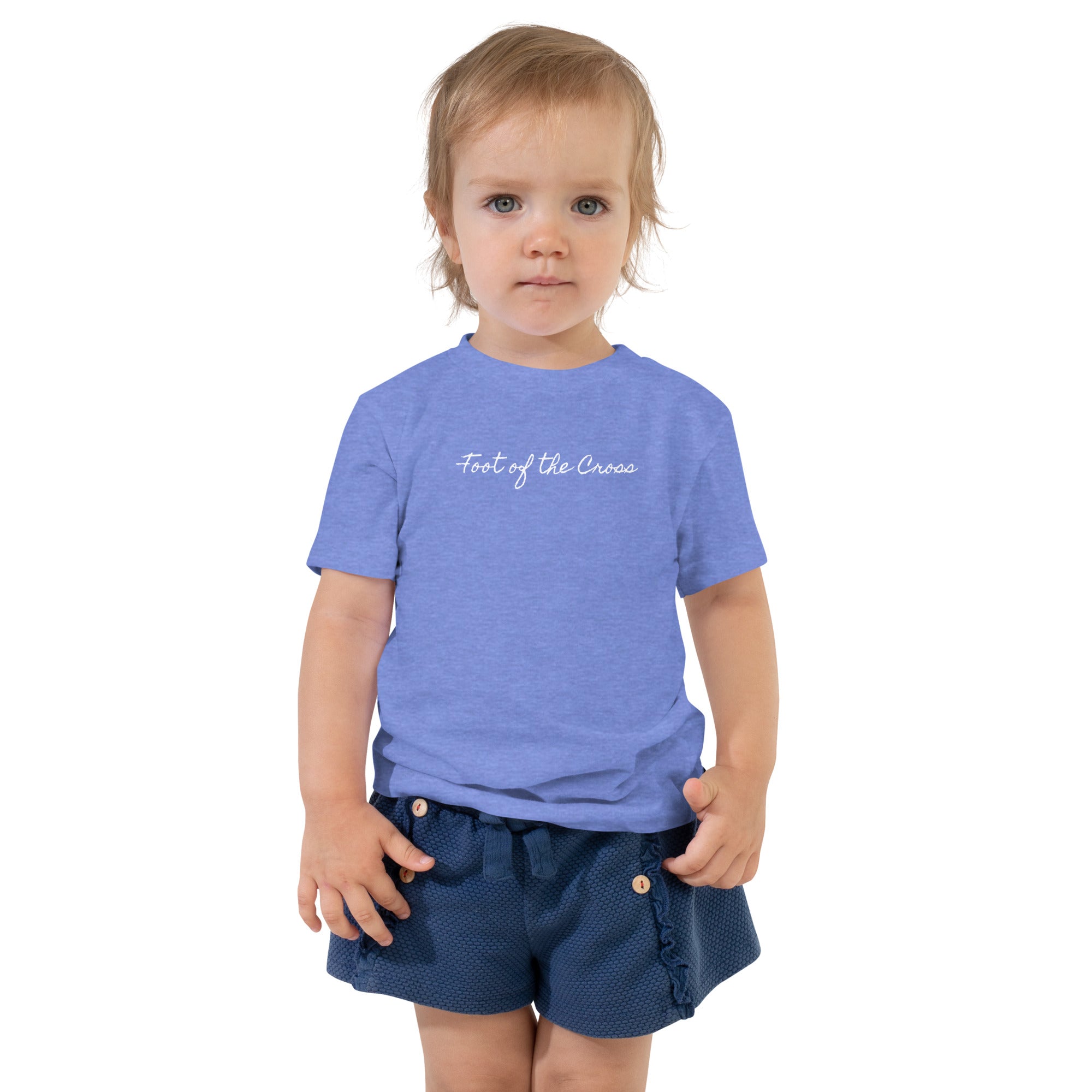 Girl's Toddler Short Sleeve Tee - Foot of the Cross