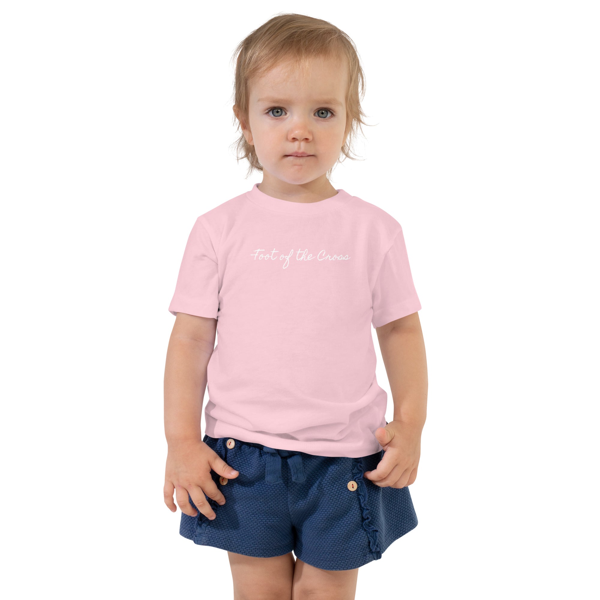 Girl's Toddler Short Sleeve Tee - Foot of the Cross