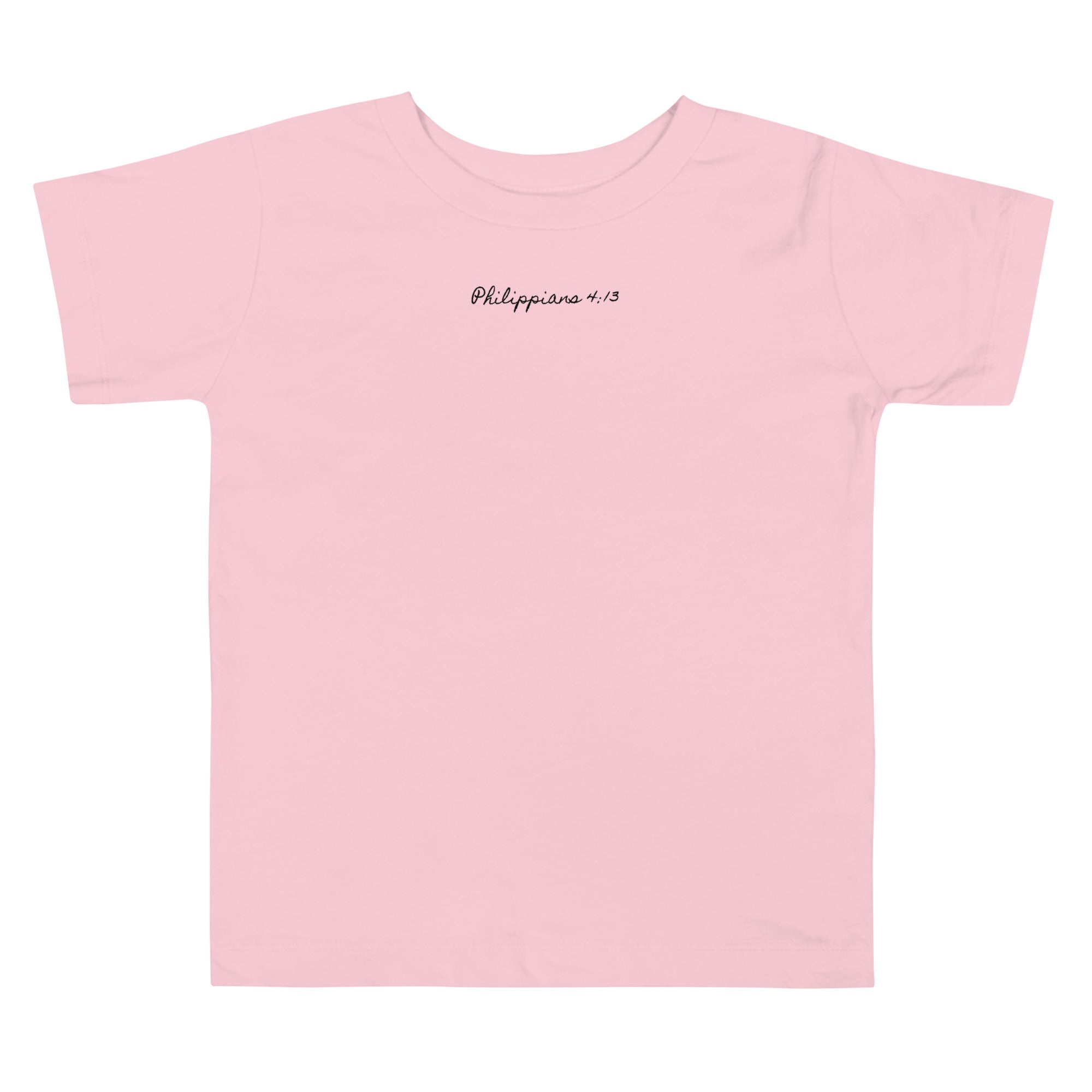 Girl's Toddler Short Sleeve Tee - Philippians 4:13