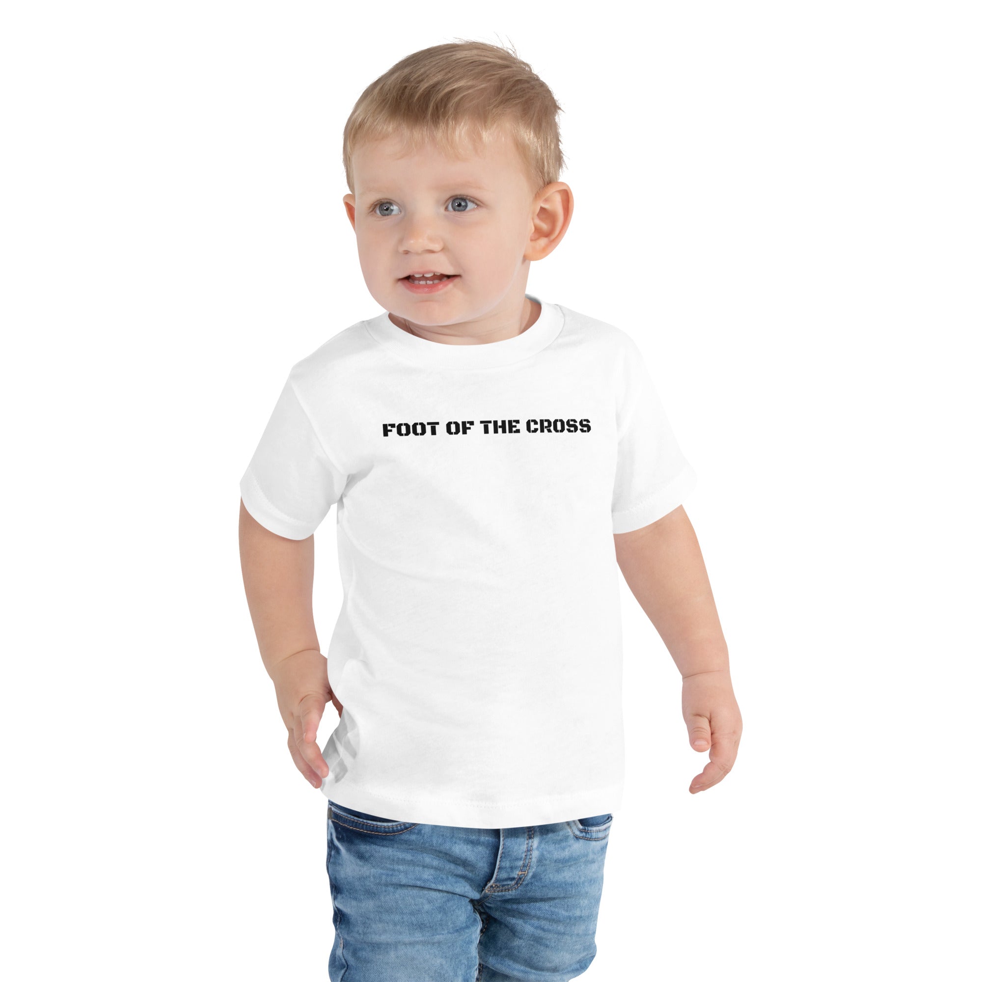 Boy's Toddler Short Sleeve Tee - Foot of the Cross