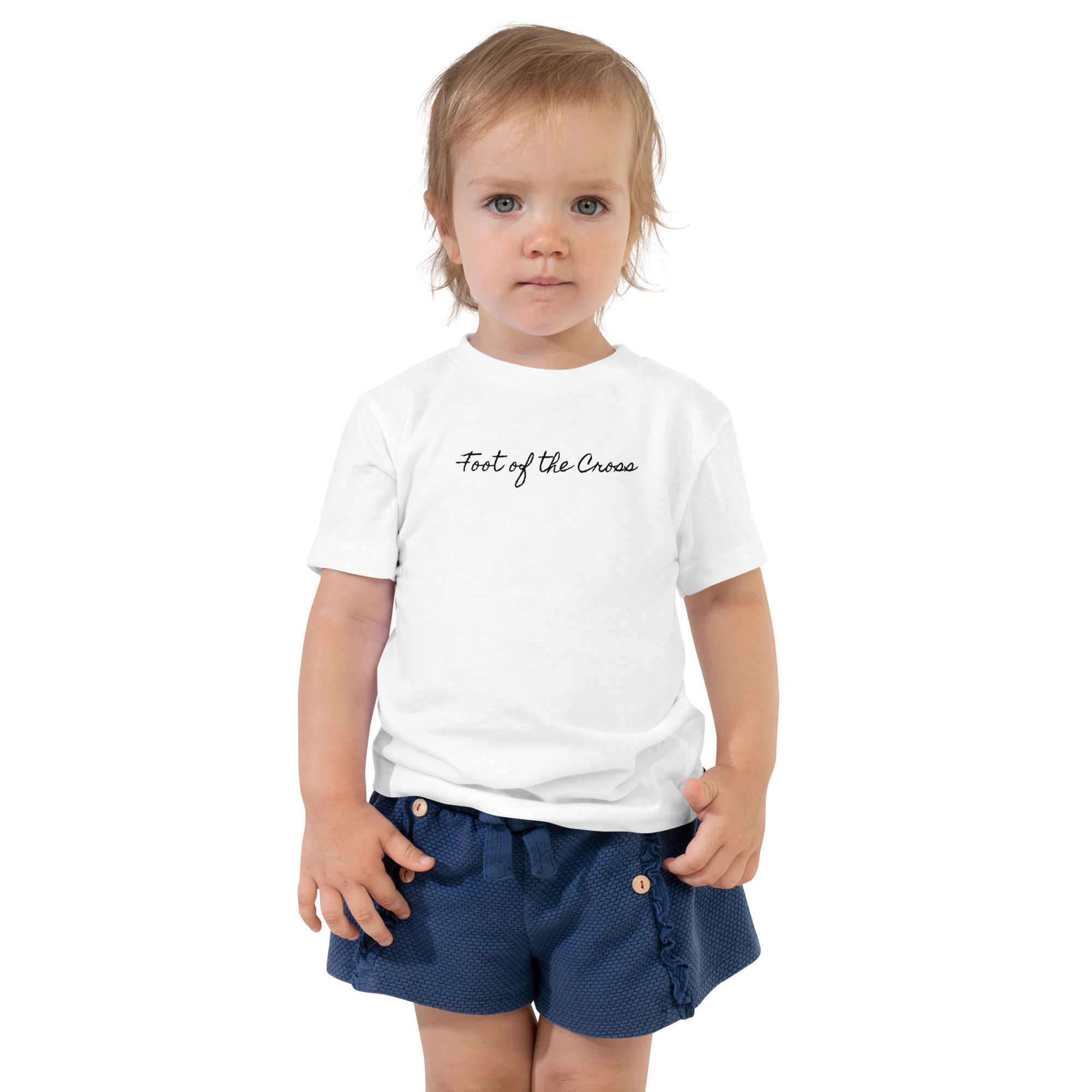 Girl's Toddler Short Sleeve Tee - Foot of the Cross